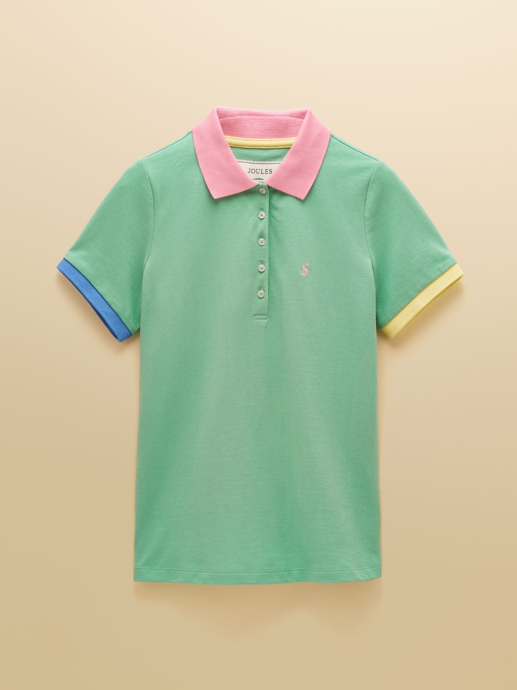 Woody Mint Green Cotton Pique Short Sleeve Polo Shirt - Image 9 of 9 Woody Mint Green Cotton Pique Short Sleeve Polo Shirt - Image 9 of 9