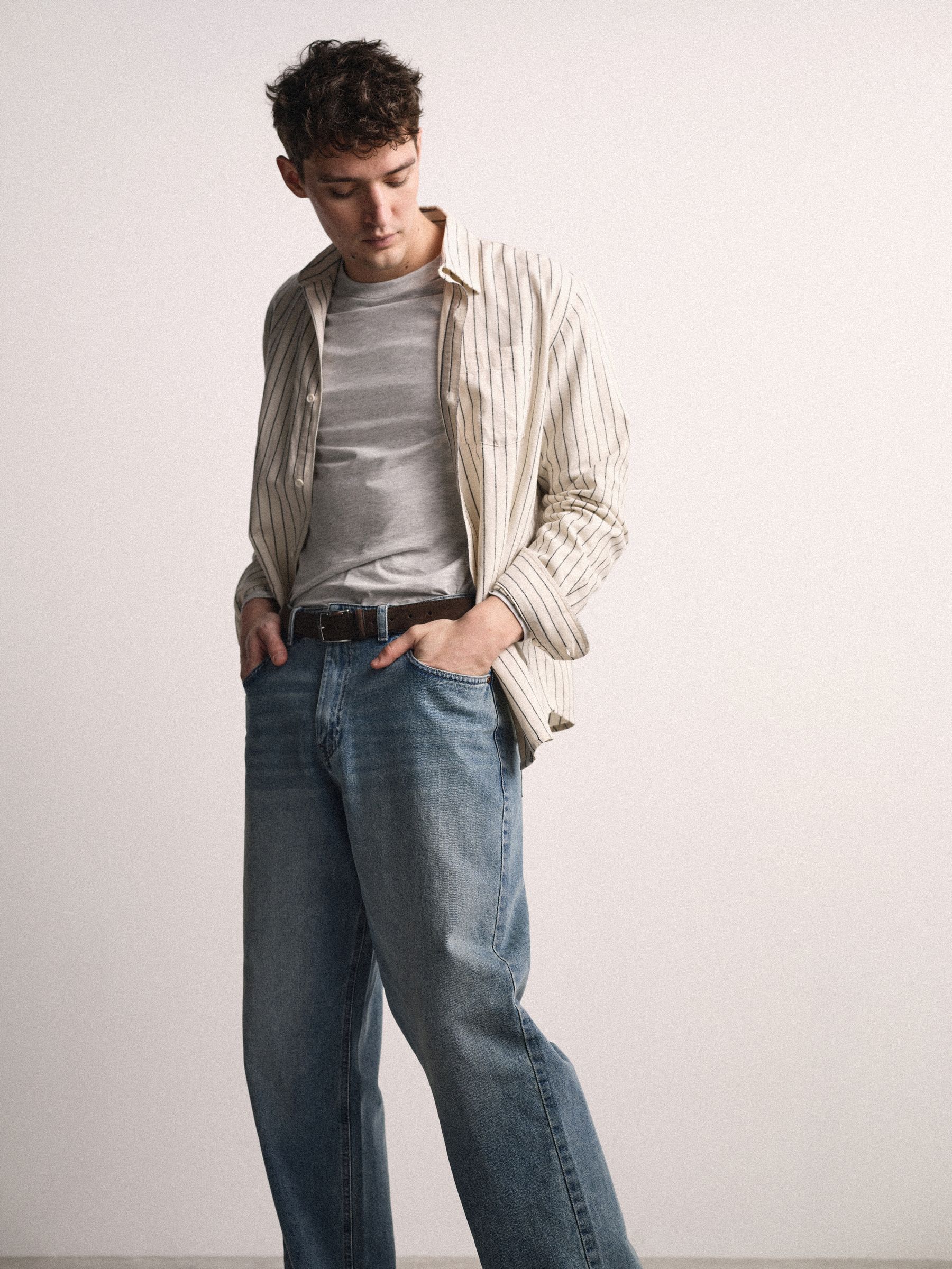 2 Pack Baggy Fit Jeans Mid Blue Denim - Image 3 of 6