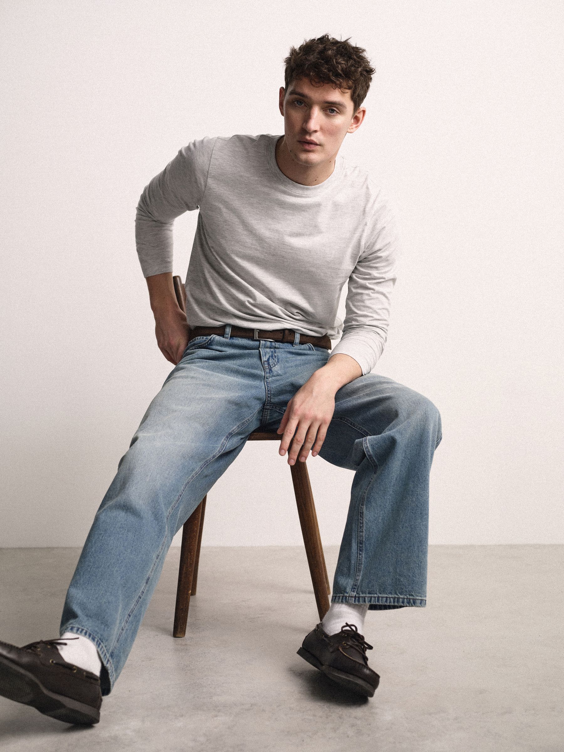 2 Pack Baggy Fit Jeans Mid Blue Denim - Image 5 of 5