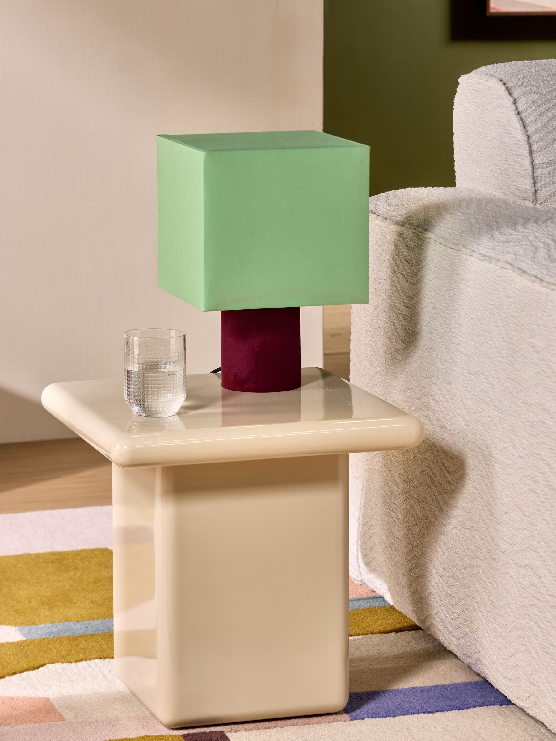 Tiana Table Lamp in Green/Brown - Image 1 of 6