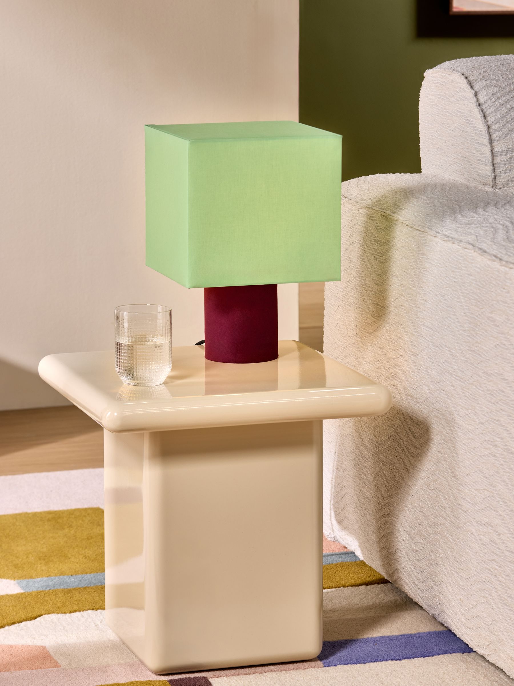 Tiana Table Lamp in Green/Brown - Image 2 of 6 Tiana Table Lamp in Green/Brown - Image 2 of 6