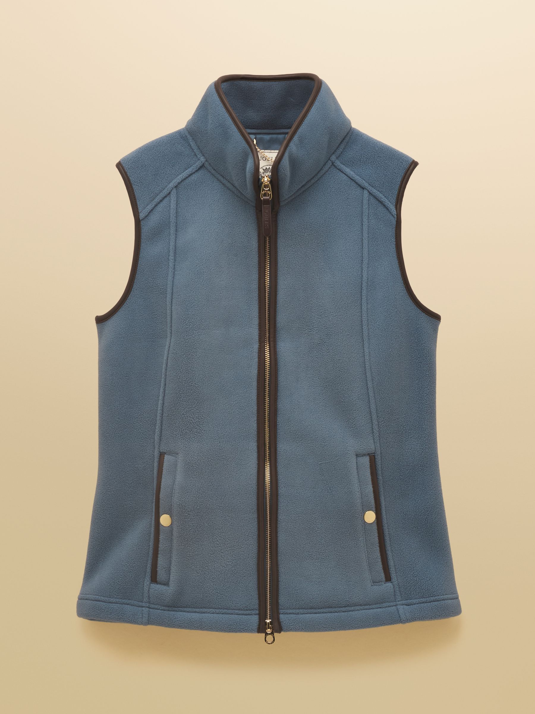 Heritage Chambray Blue Regular Fleece Gilet - Image 14 of 14