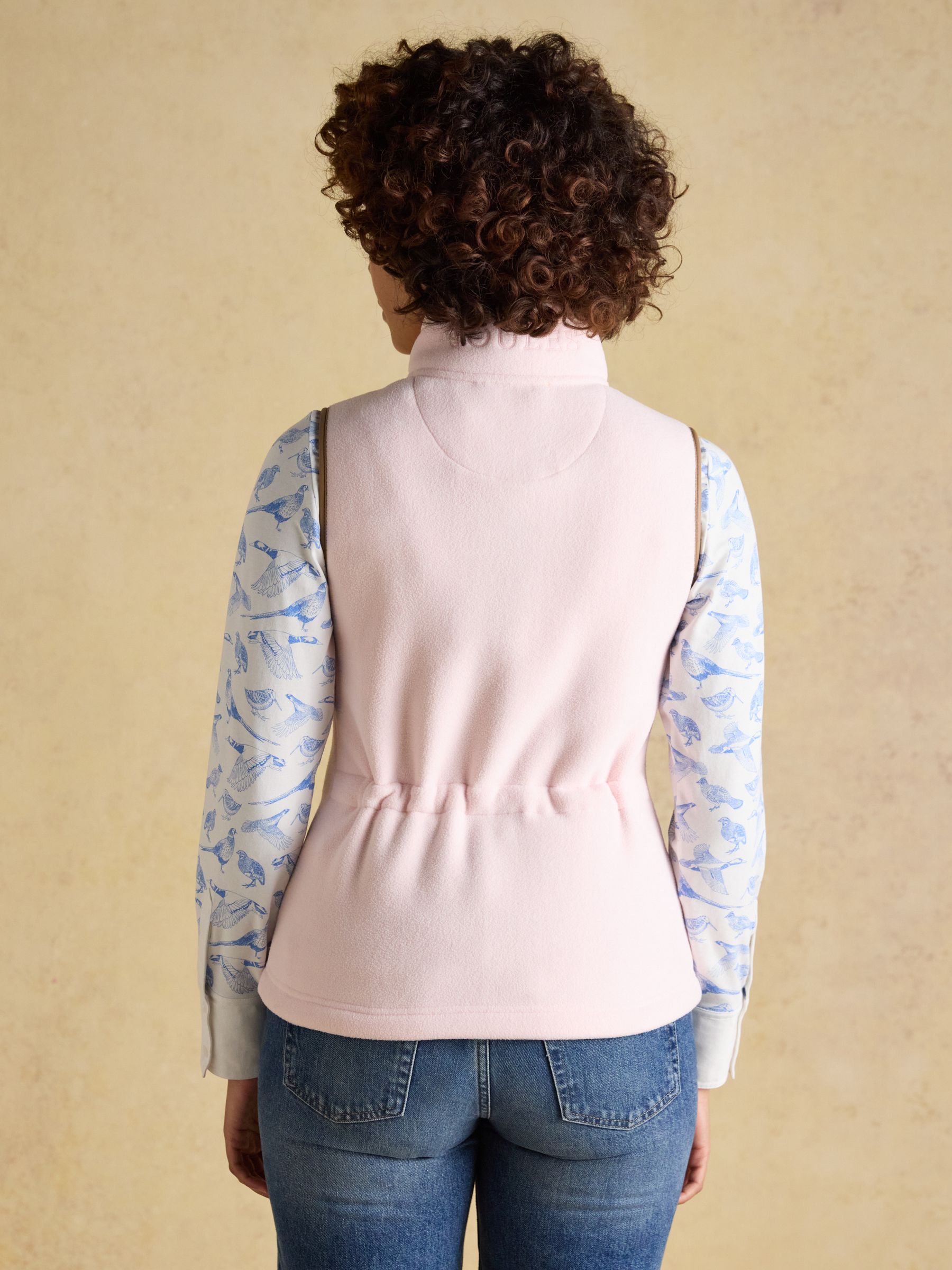 Heritage Light Pink Longline Polar Fleece Gilet - Image 2 of 11