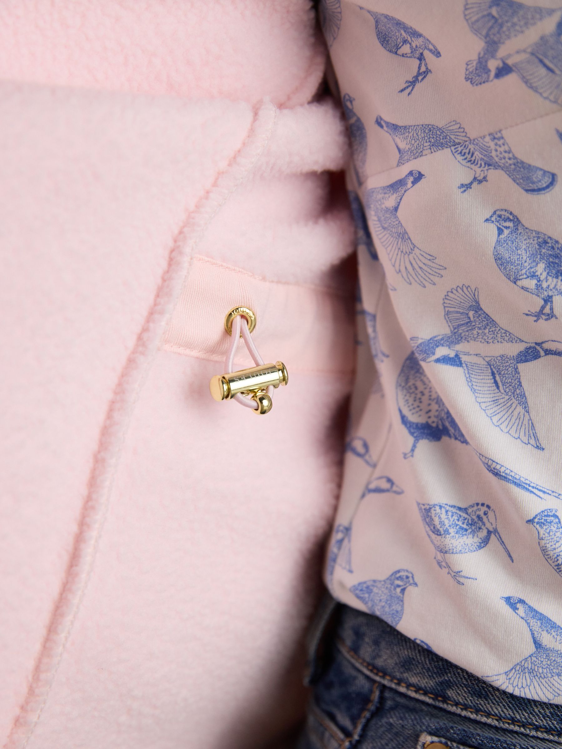 Heritage Light Pink Longline Polar Fleece Gilet - Image 7 of 11