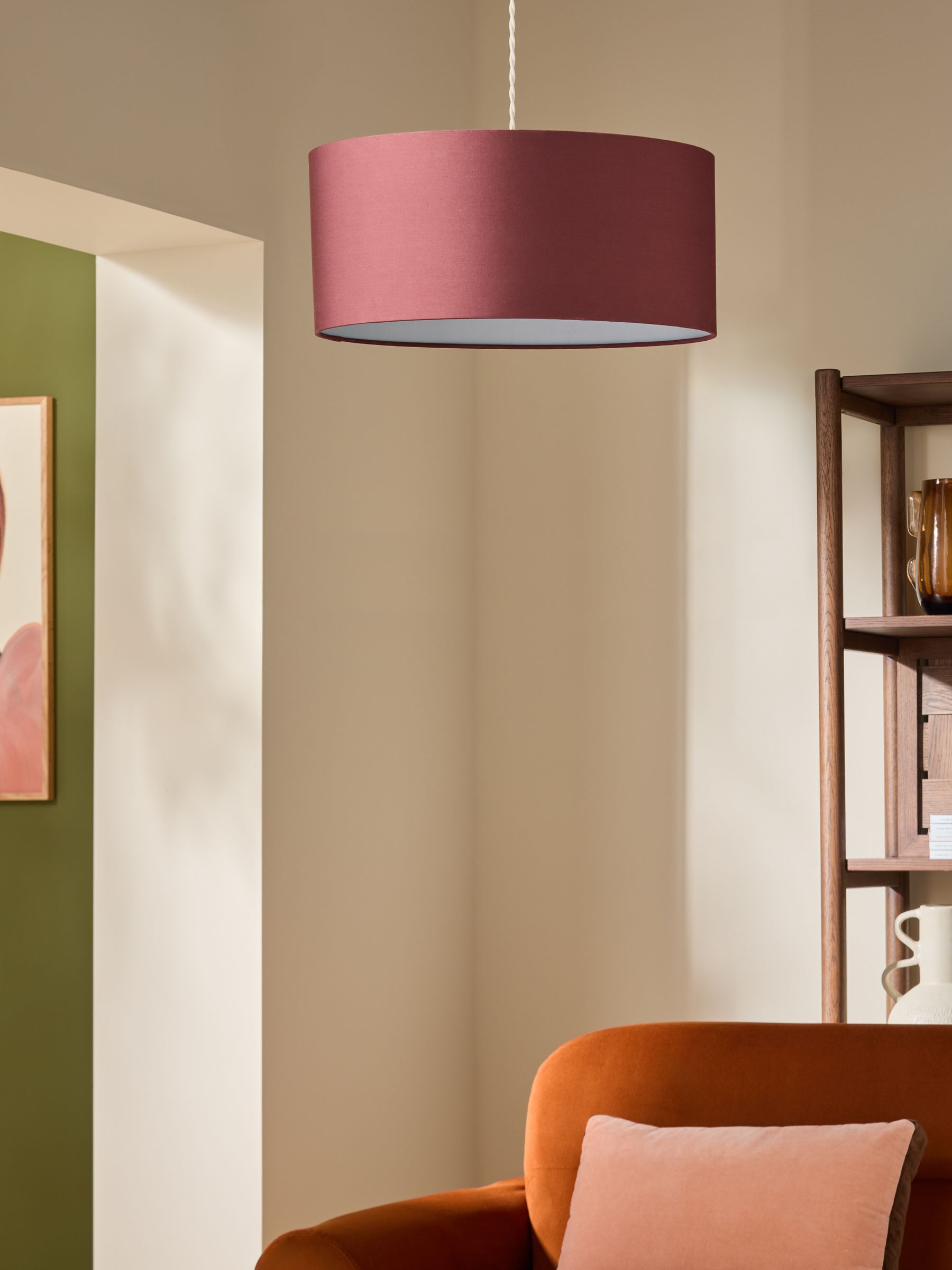 Oro Easy Fit Drum Shade in Brown - Image 2 of 5 Oro Easy Fit Drum Shade in Brown - Image 2 of 5