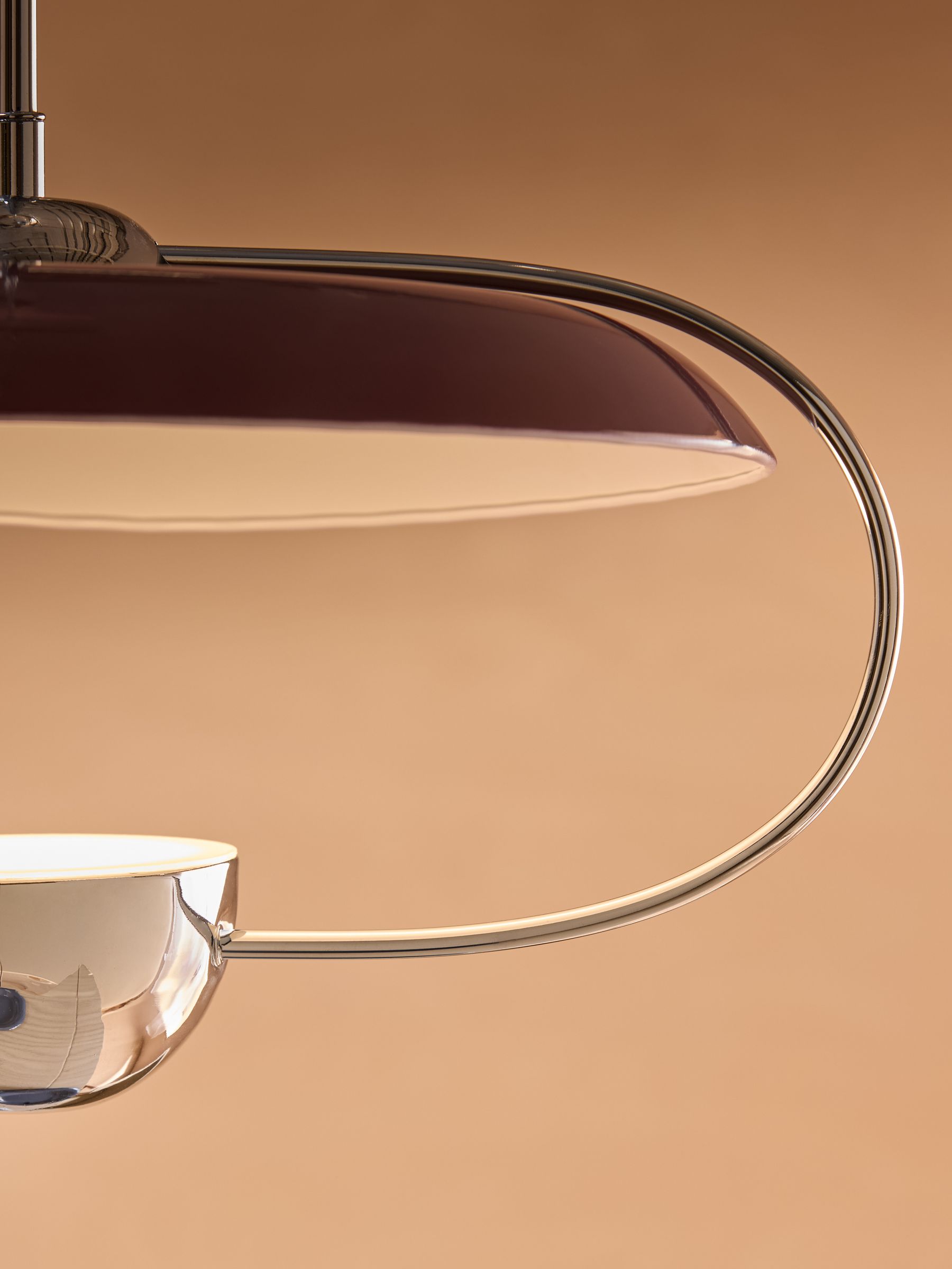 Brando Pendant in Chrome/Brown - Image 3 of 5