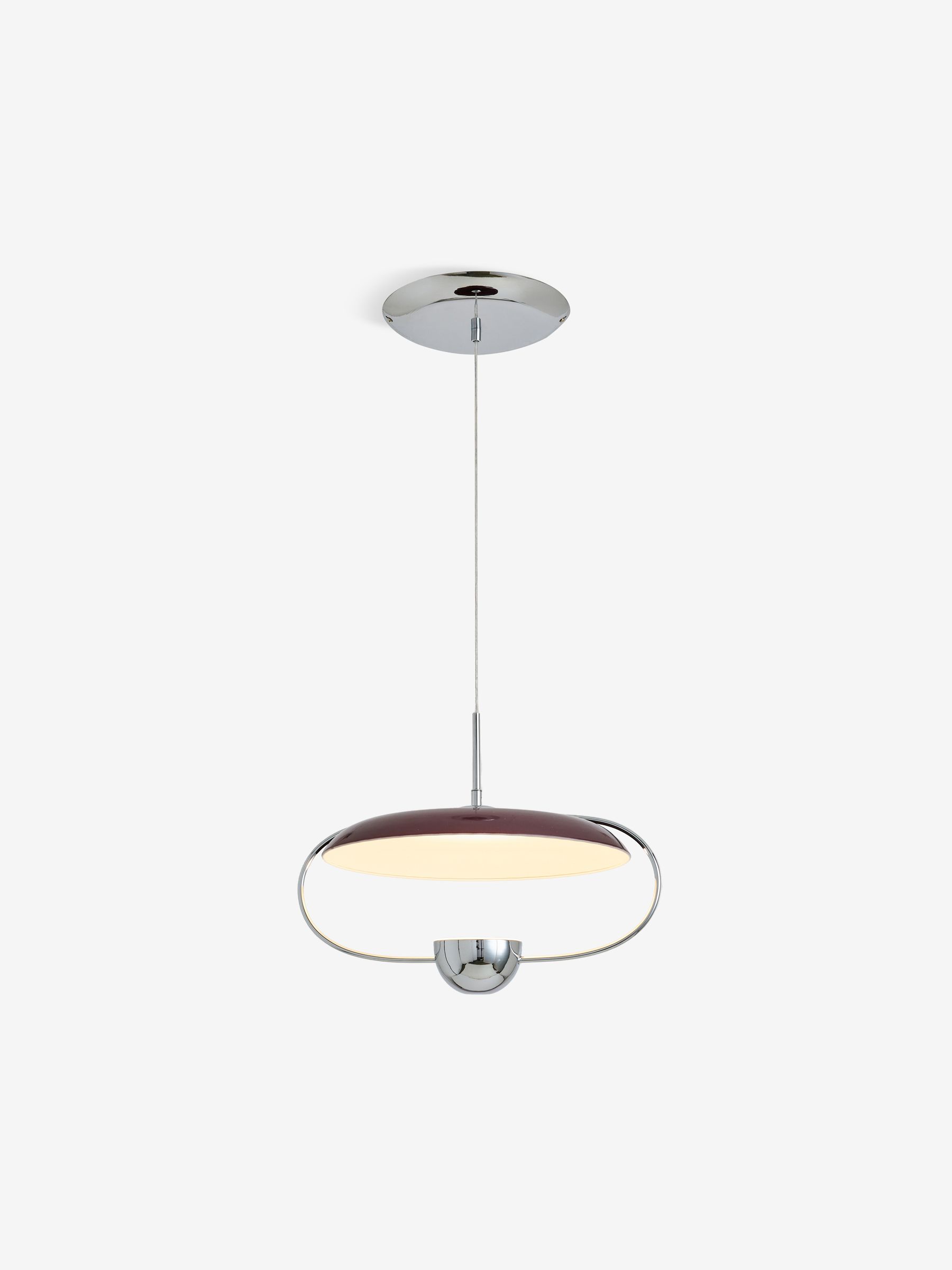 Brando Pendant in Chrome/Brown - Image 4 of 5