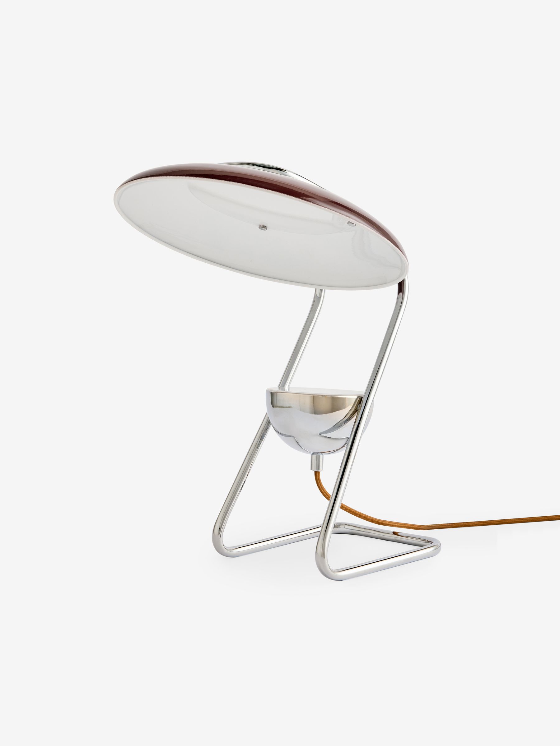 Brando Table Lamp in Brown/Chrome - Image 5 of 5