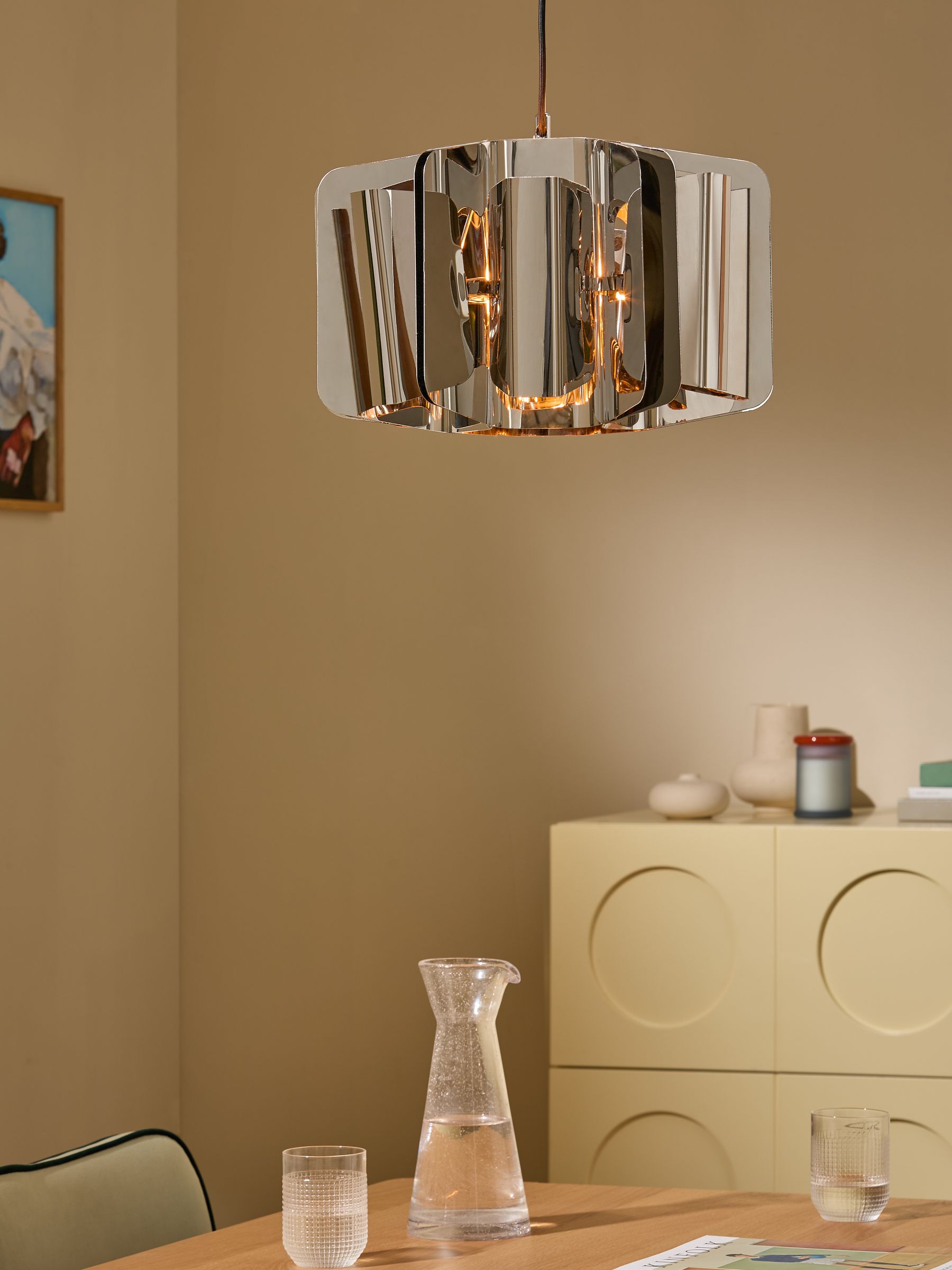 Draper Pendant Light in Silver - Image 1 of 5