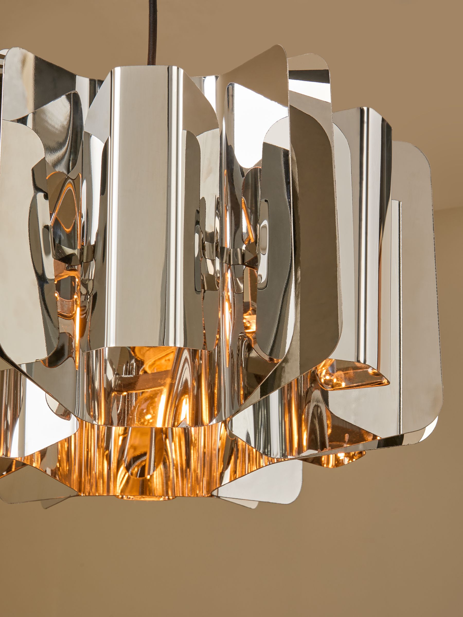 Draper Pendant Light in Silver - Image 2 of 5