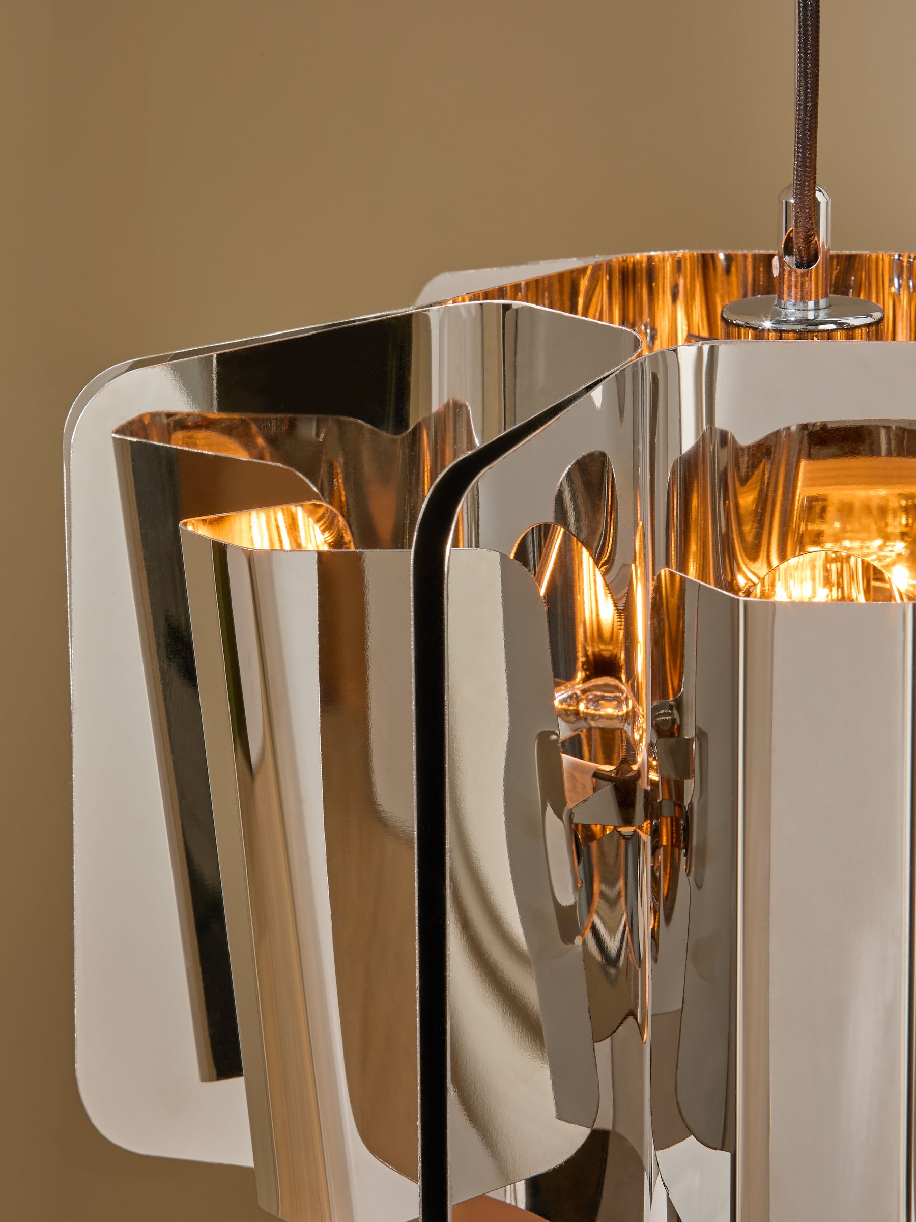 Draper Pendant Light in Silver - Image 3 of 5