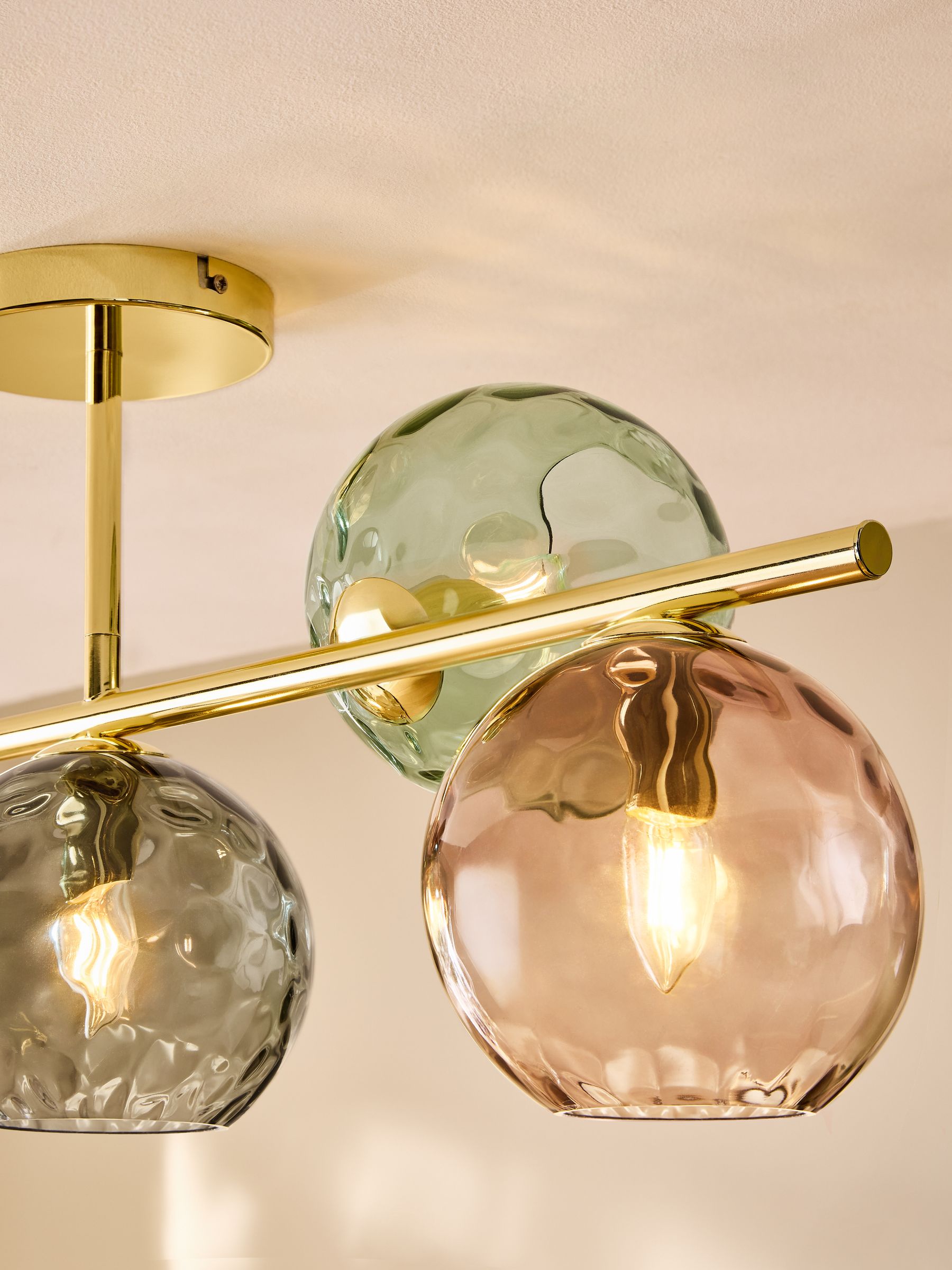 Ilaria 5 Light Regular Flush Ceiling in Gold - Image 2 of 4