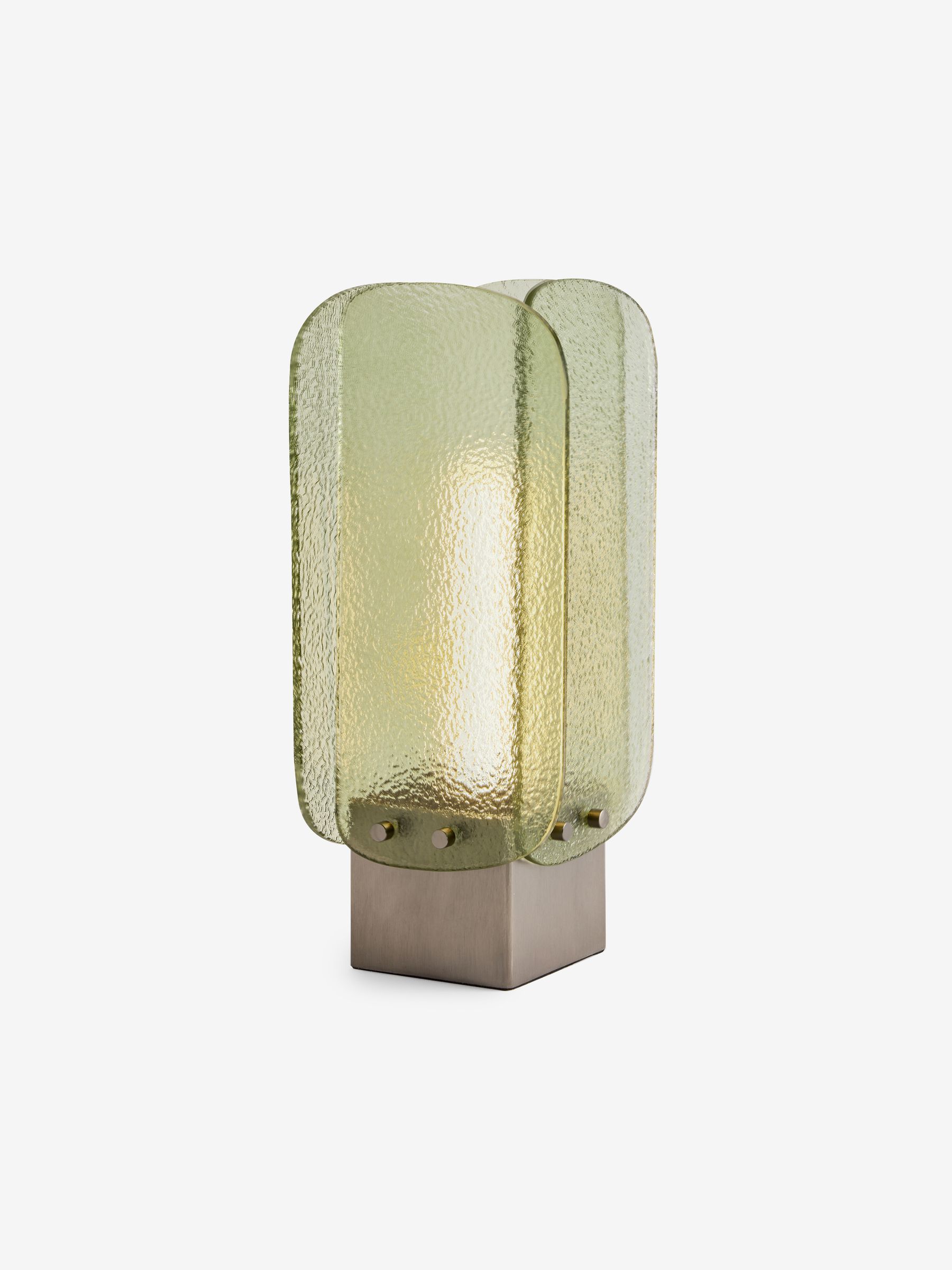 Sacha Table Lamp in Silver/Green - Image 4 of 5