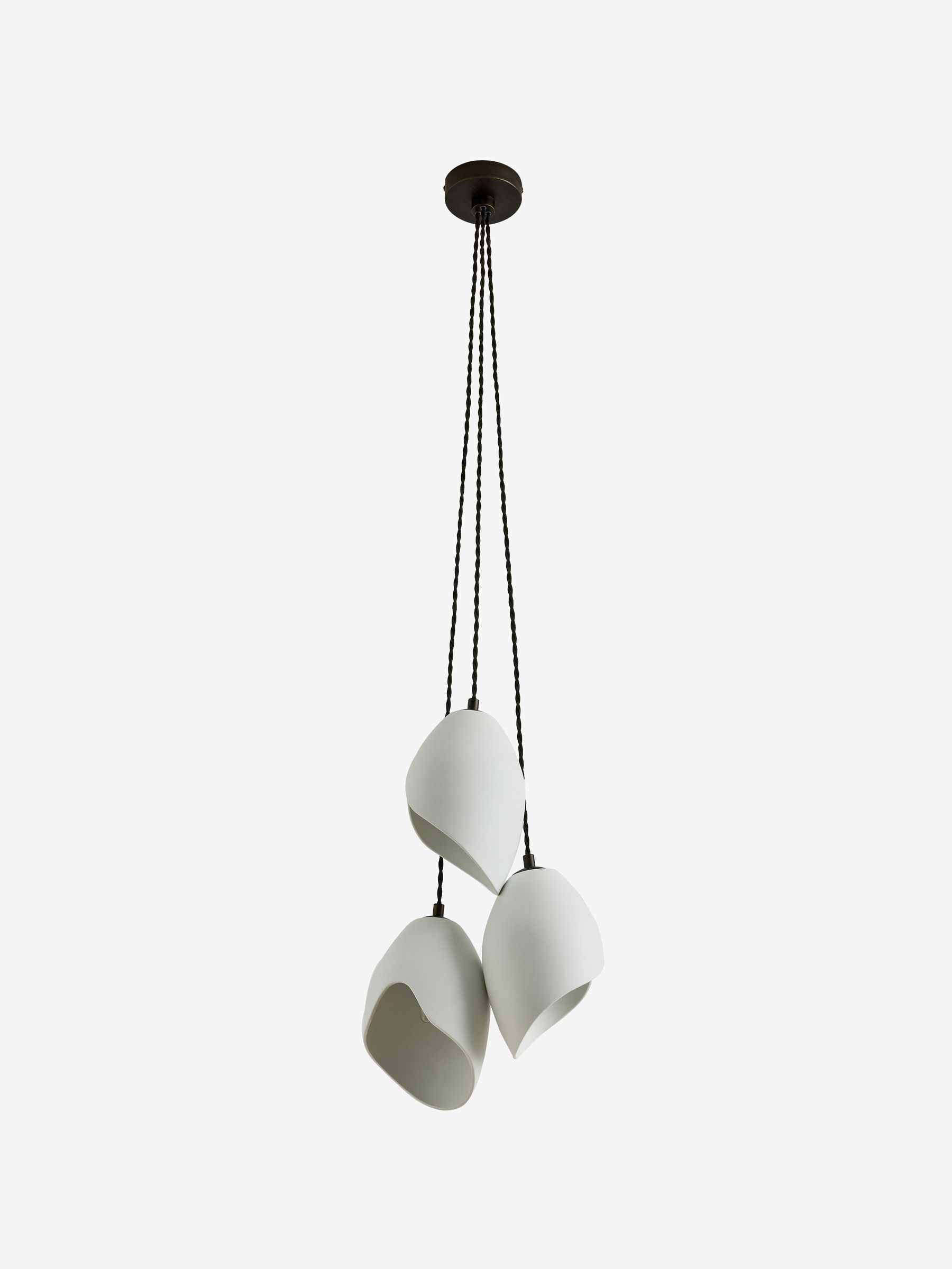 Emrys 3 Cluster Light in Cream/Black - Image 5 of 5