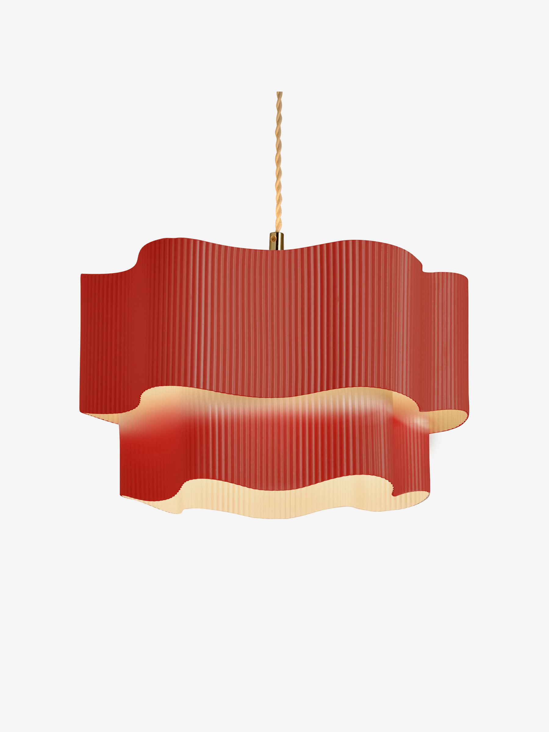 Red Easy Fit Sydney Ceiling Light Shade - Image 4 of 5
