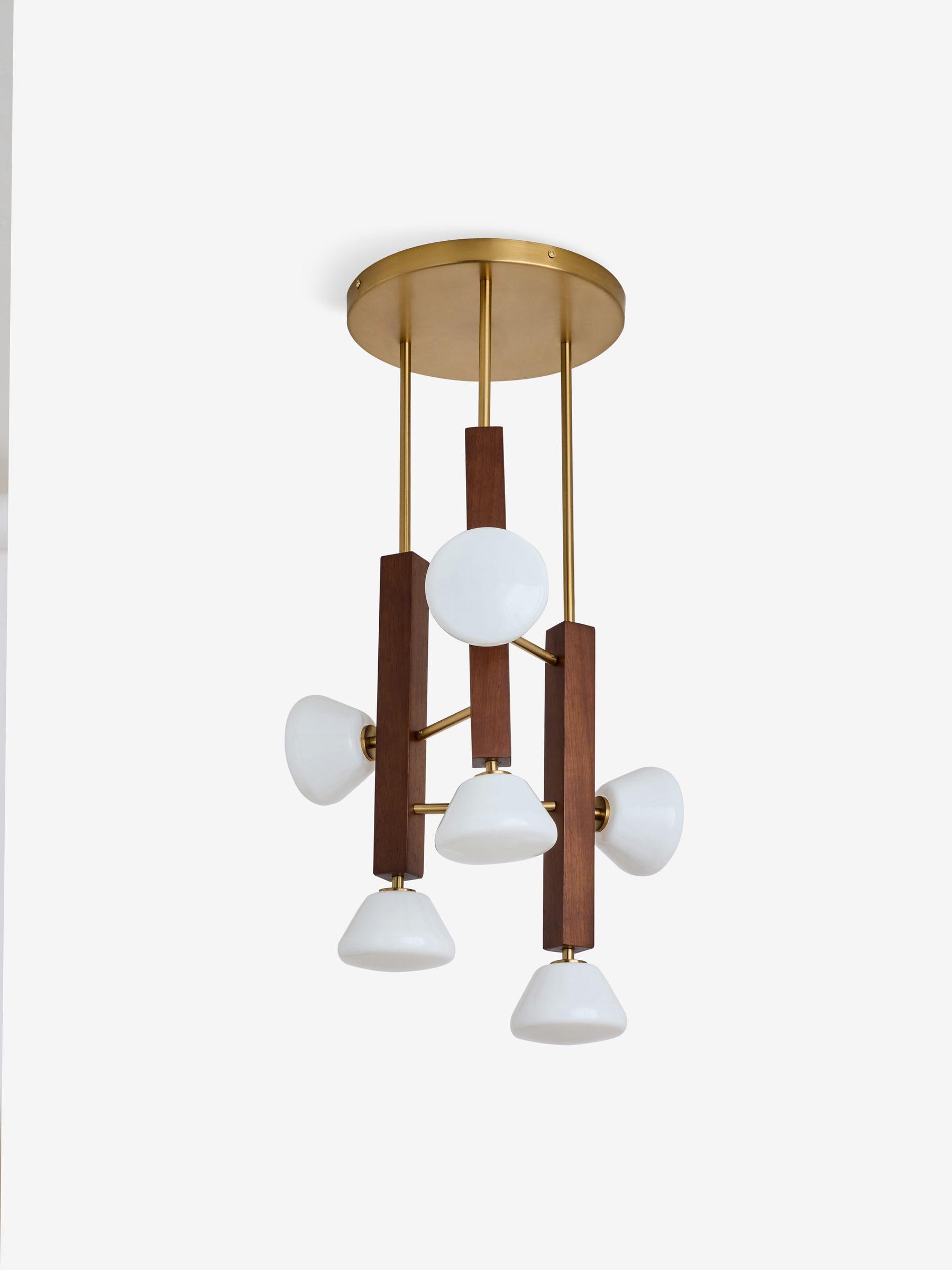 Dark Wood Cillian Cluster Pendant Light - Image 2 of 2
