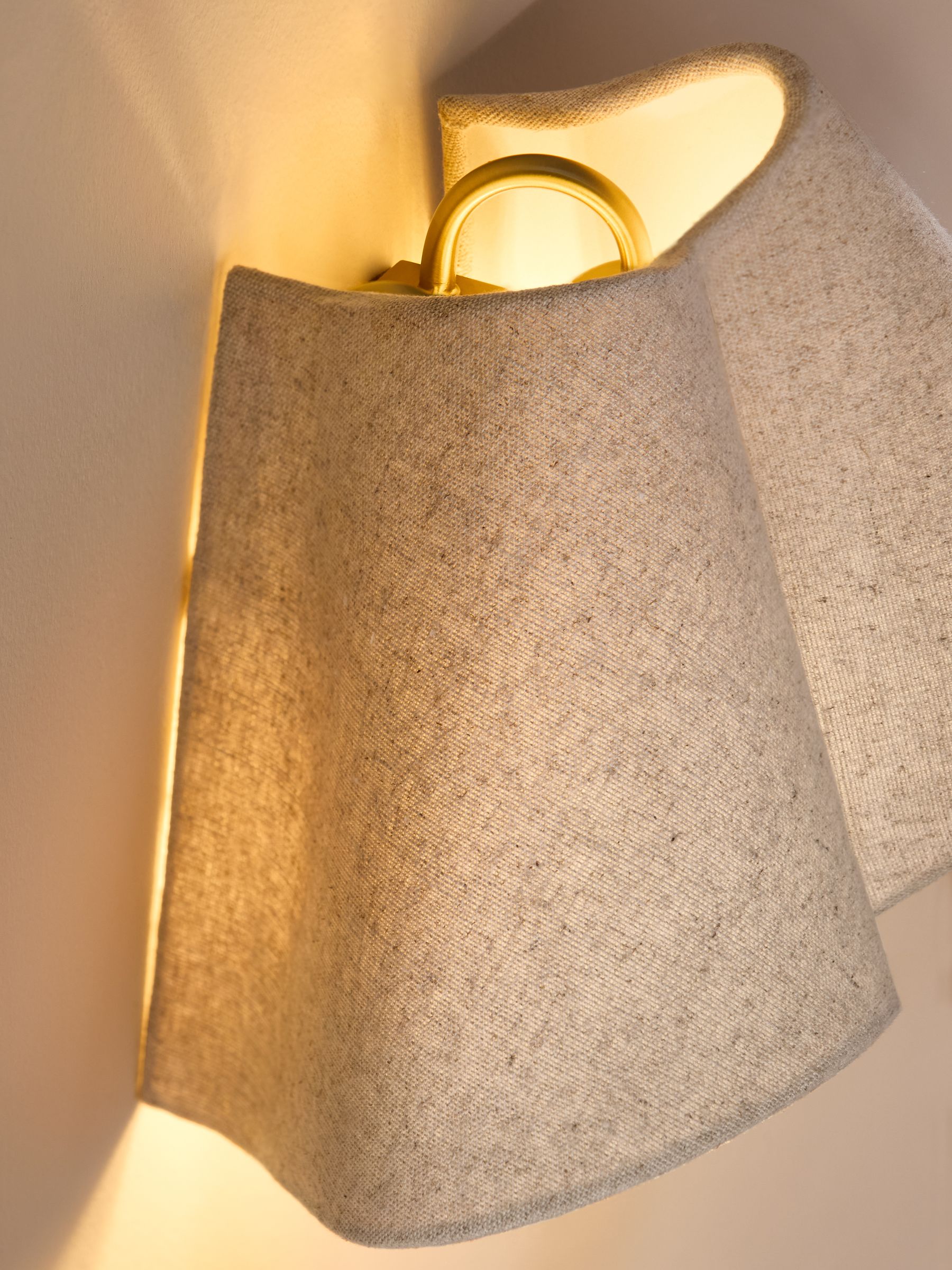 Caspian Wall Light in Cream - Image 3 of 5