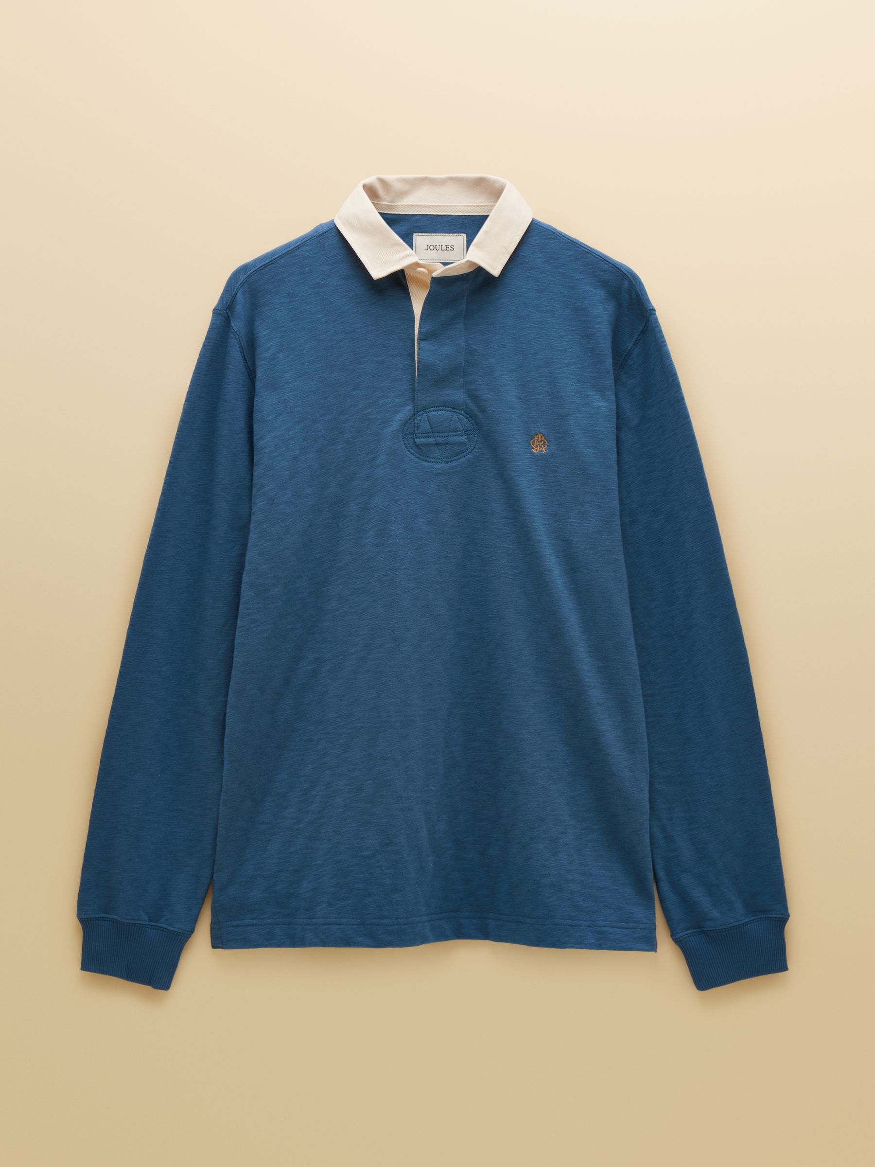 Summer Slub Navy Blue Long Sleeve Rugby Shirt - Image 11 of 11