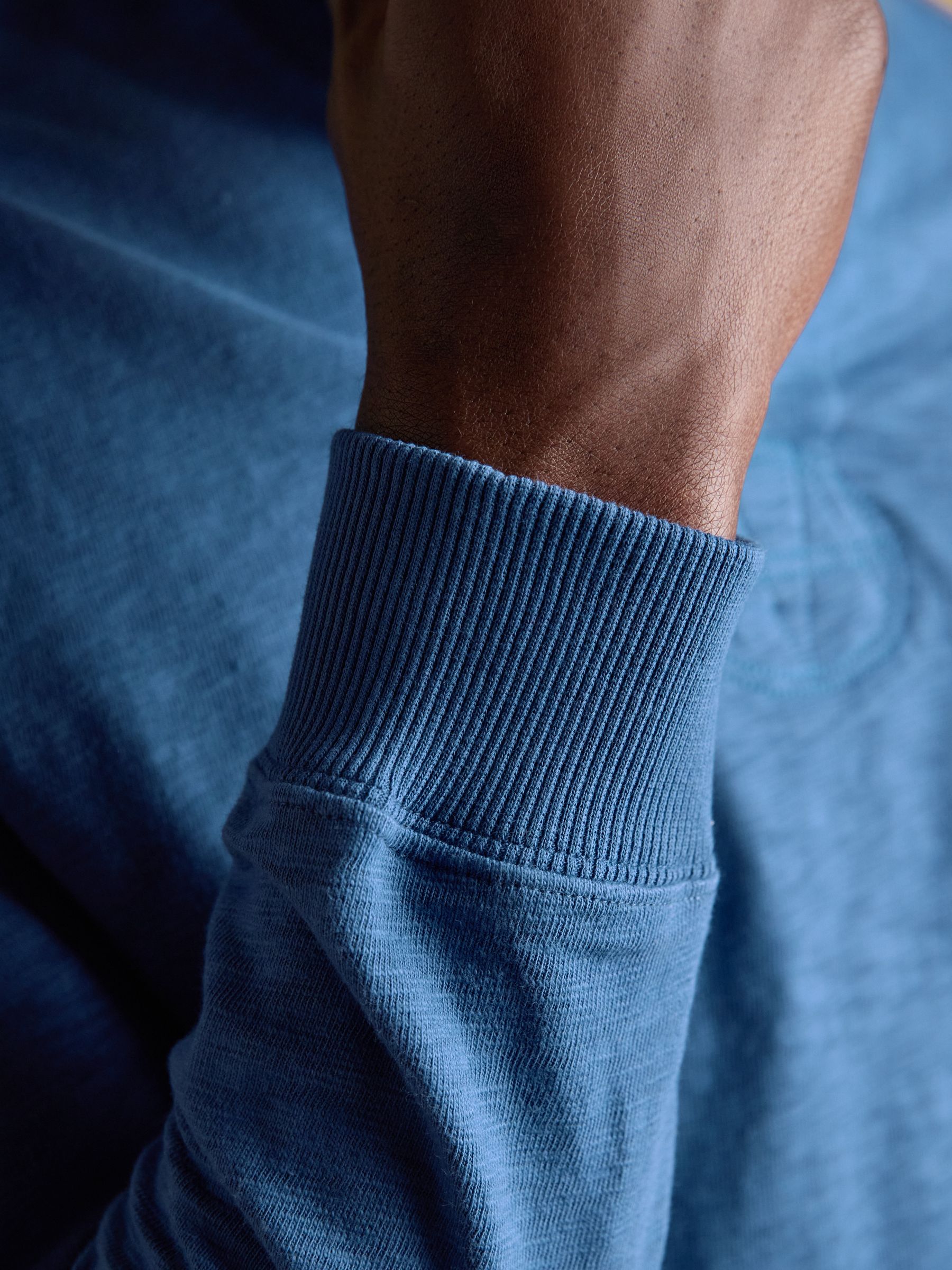 Summer Slub Navy Blue Rugby Shirt - Image 5 of 9