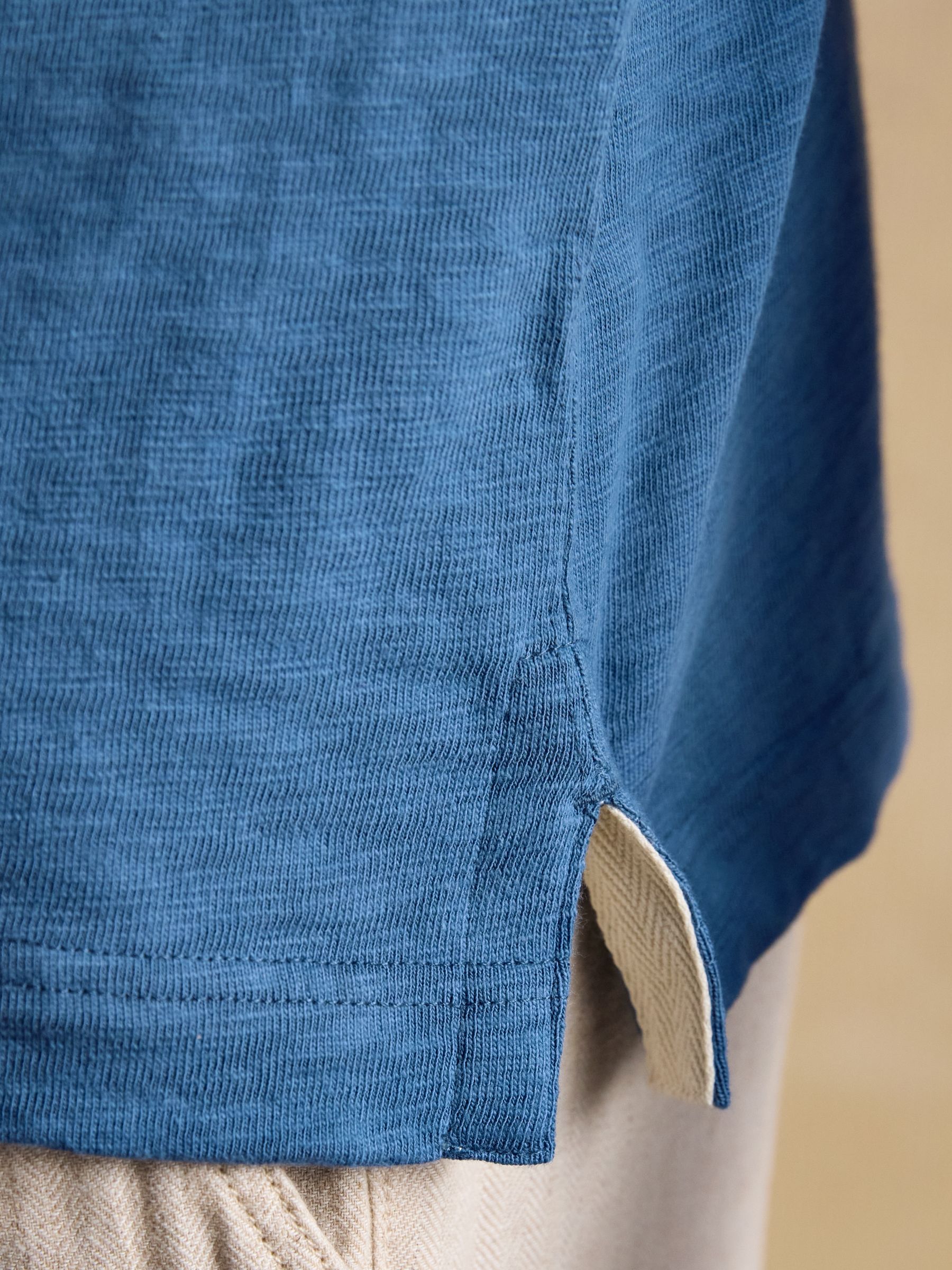 Summer Slub Navy Blue Rugby Shirt - Image 7 of 9