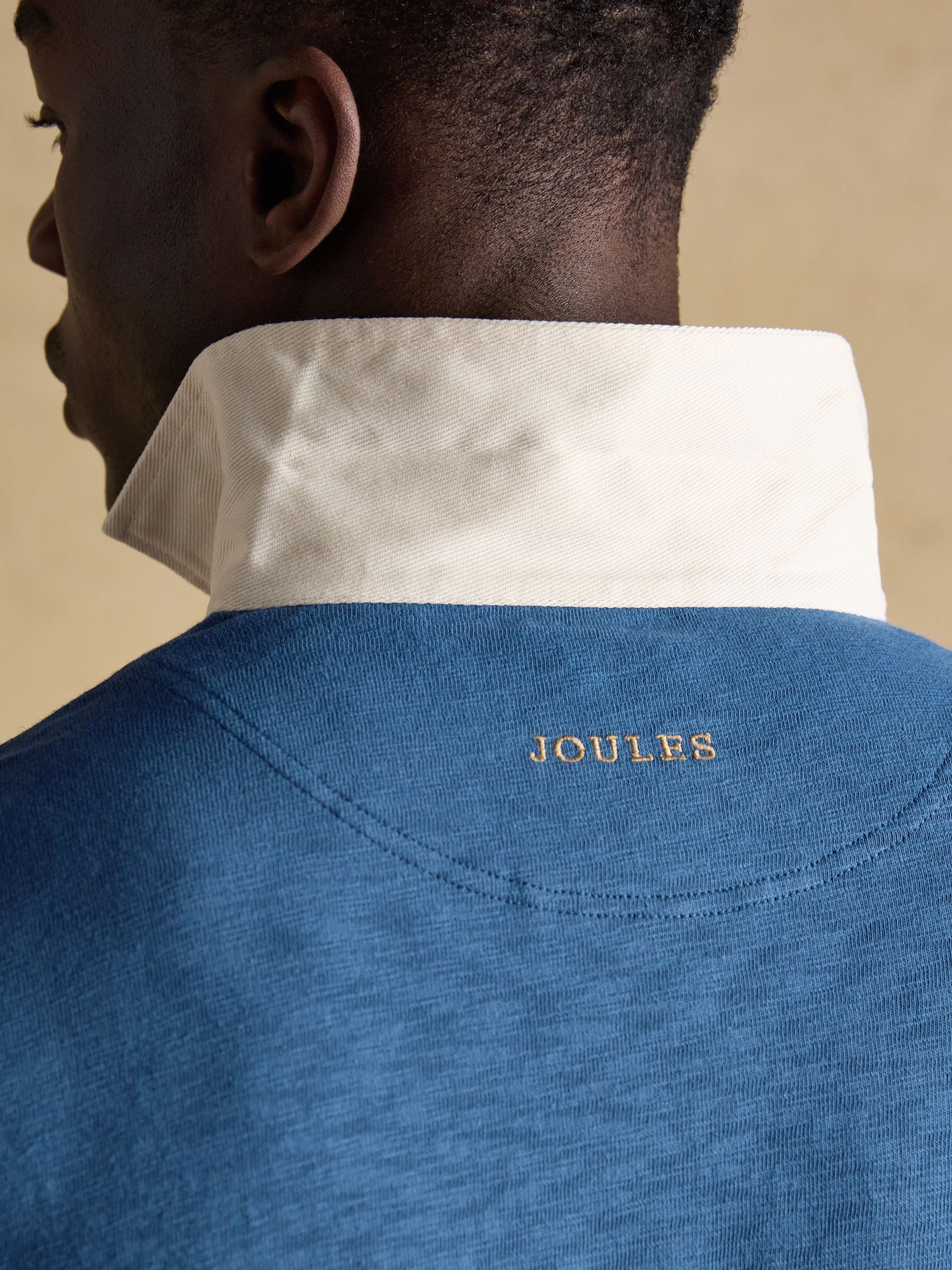 Summer Slub Navy Blue Rugby Shirt - Image 8 of 9