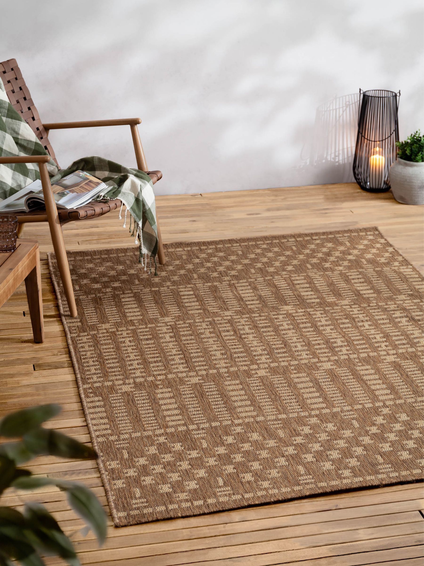 Yard Natural Seagrove Jute Effect Indoor/Outdoor Washable Rug - Image 1 of 4