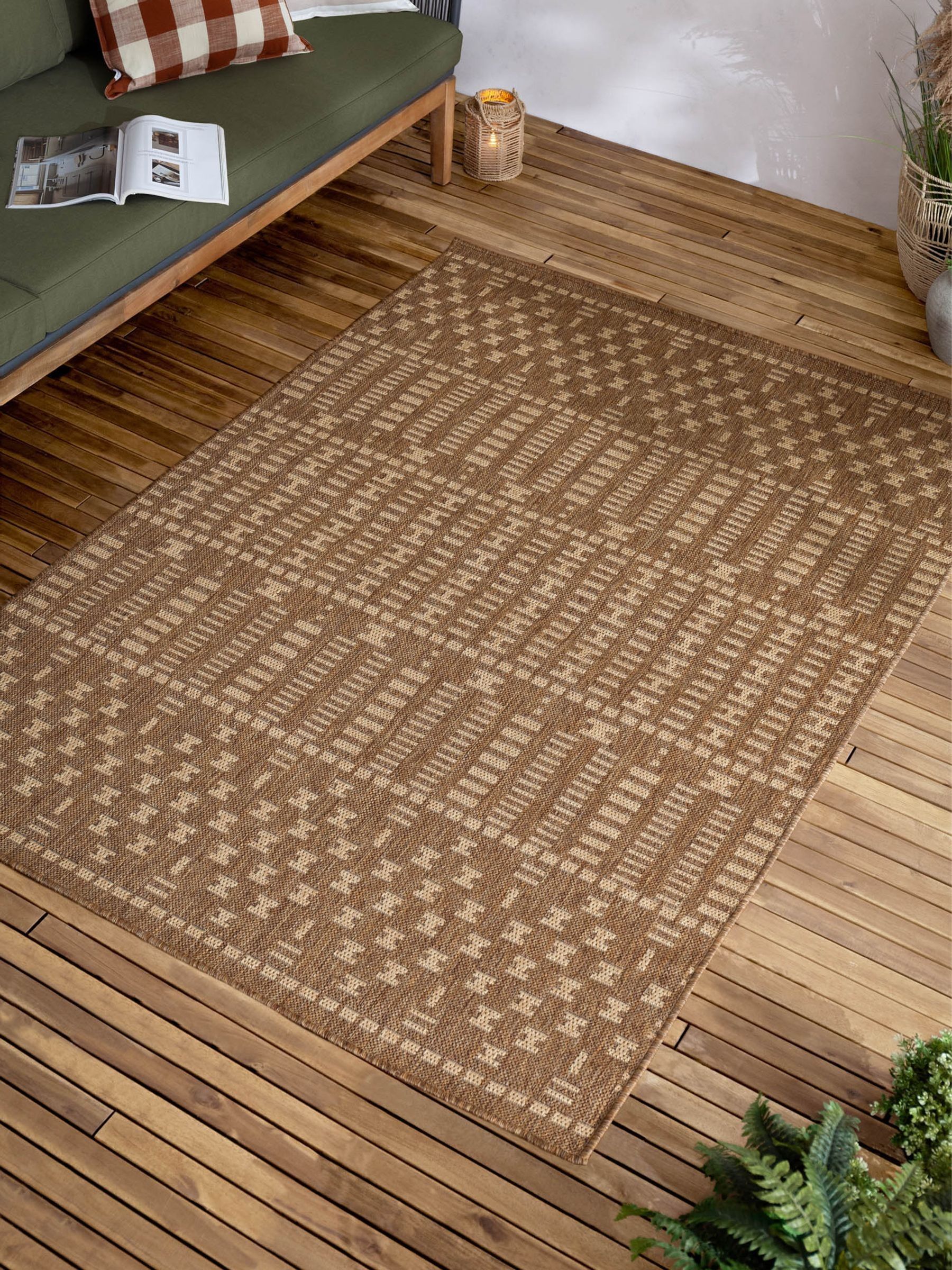Yard Natural Seagrove Jute Effect Indoor/Outdoor Washable Rug - Image 2 of 4