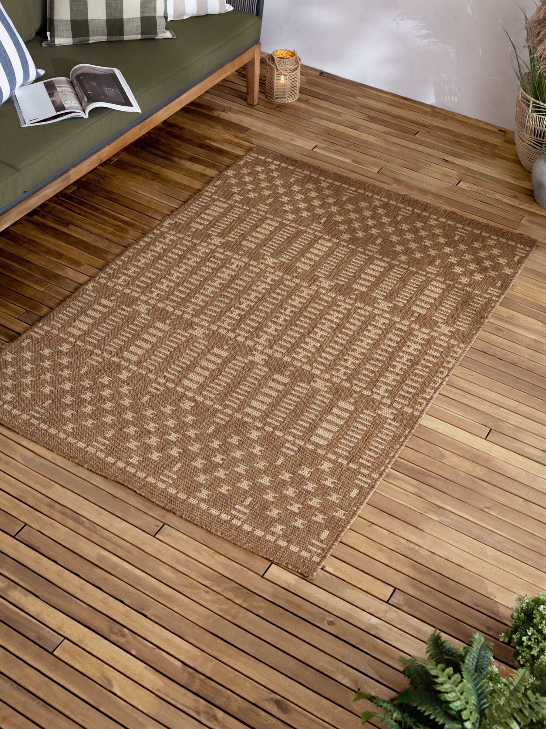 Yard Natural Seagrove Jute Effect Indoor/Outdoor Washable Rug - Image 3 of 4