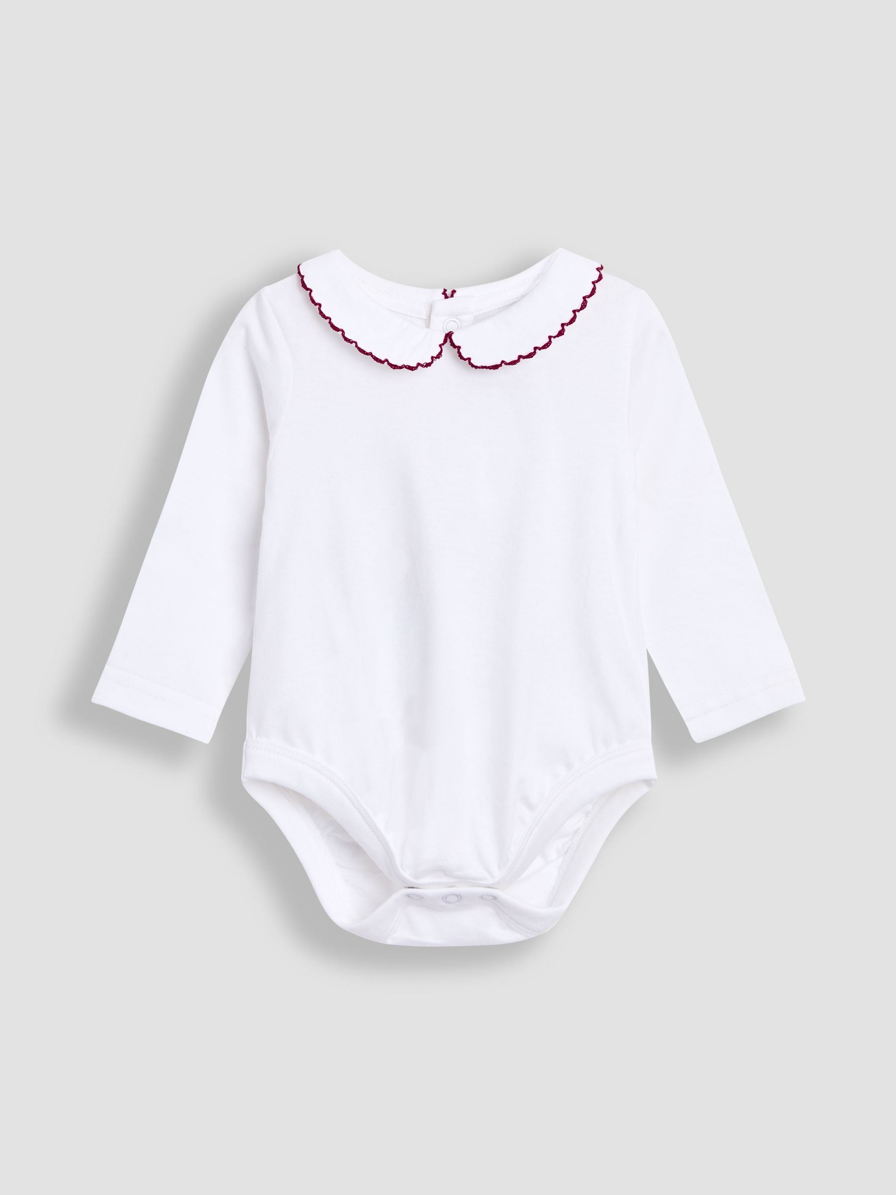 Red 2-Piece Smocked Dungarees & Bodysuit Set - Image 4 of 7