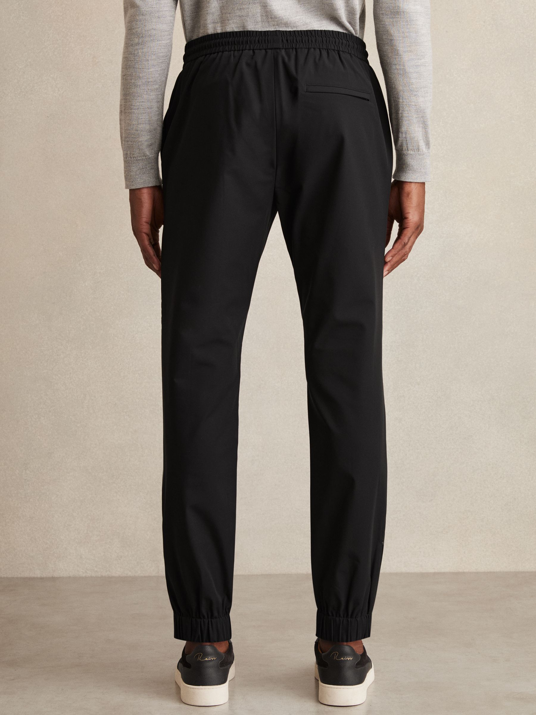 Stretch-Nylon Cuff Trousers in Black - Image 5 of 7