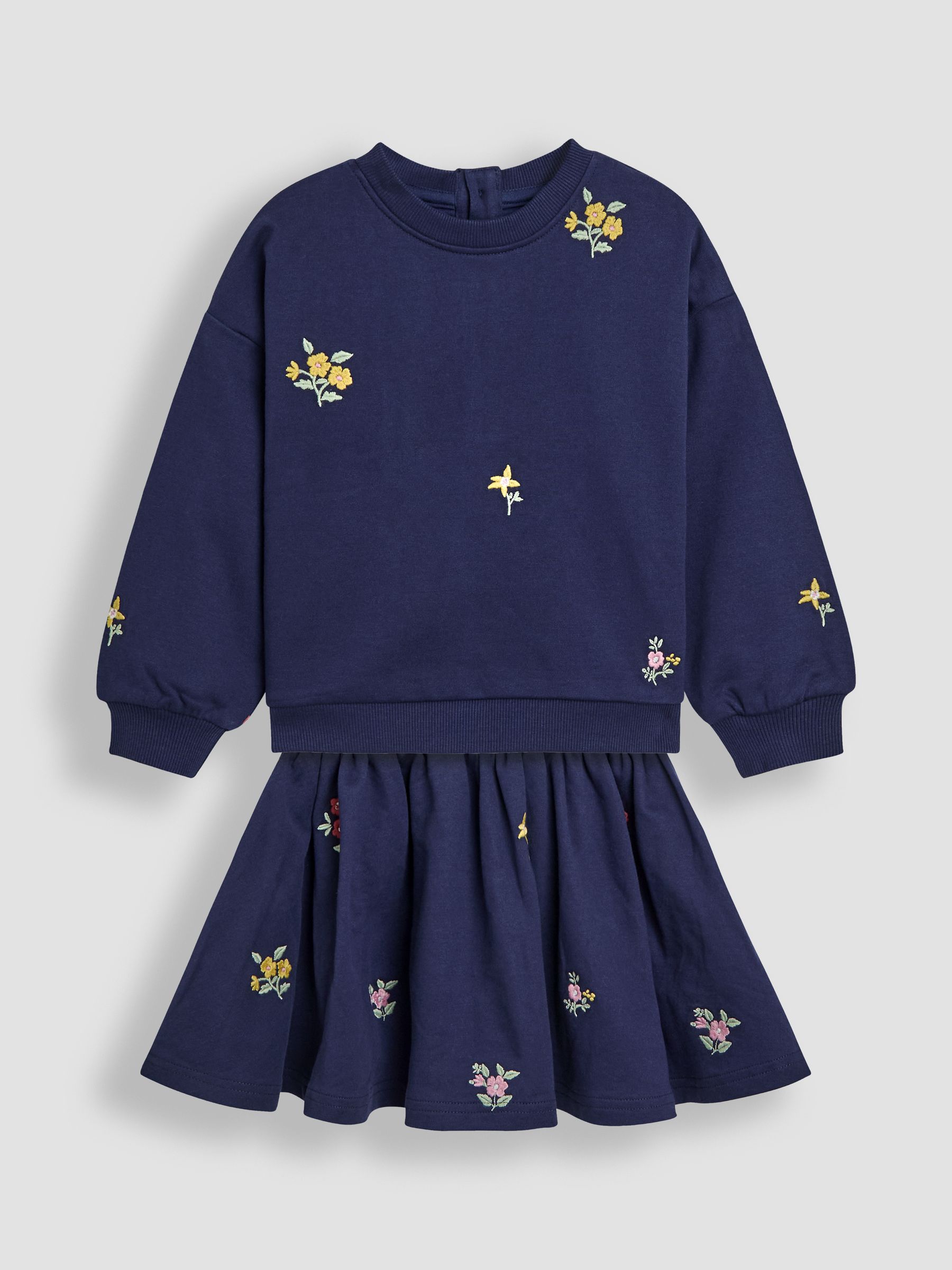 Blue Sweatshirt and Skirt Set - Image 1 of 6