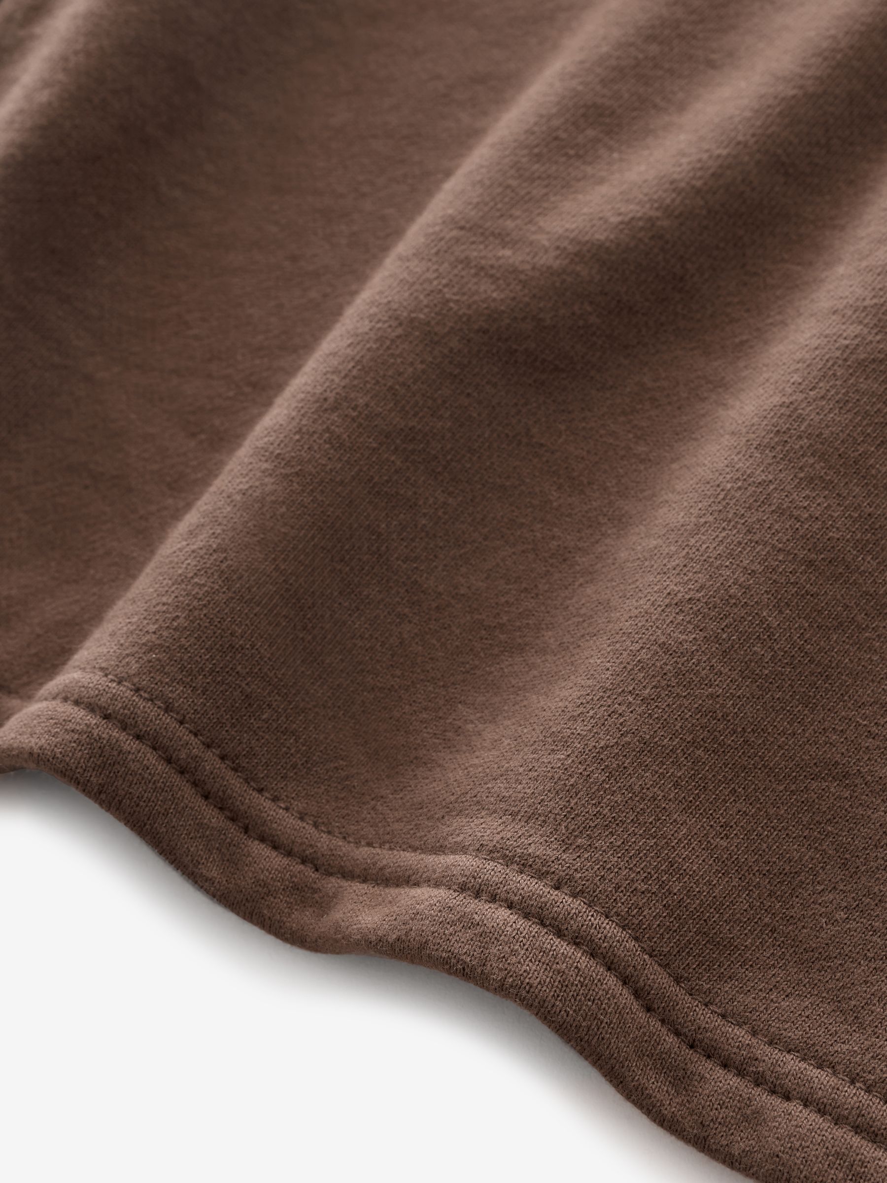 Brown Heavyweight French Terry Barrel-Sleeve Sweatshirt - Image 4 of 4