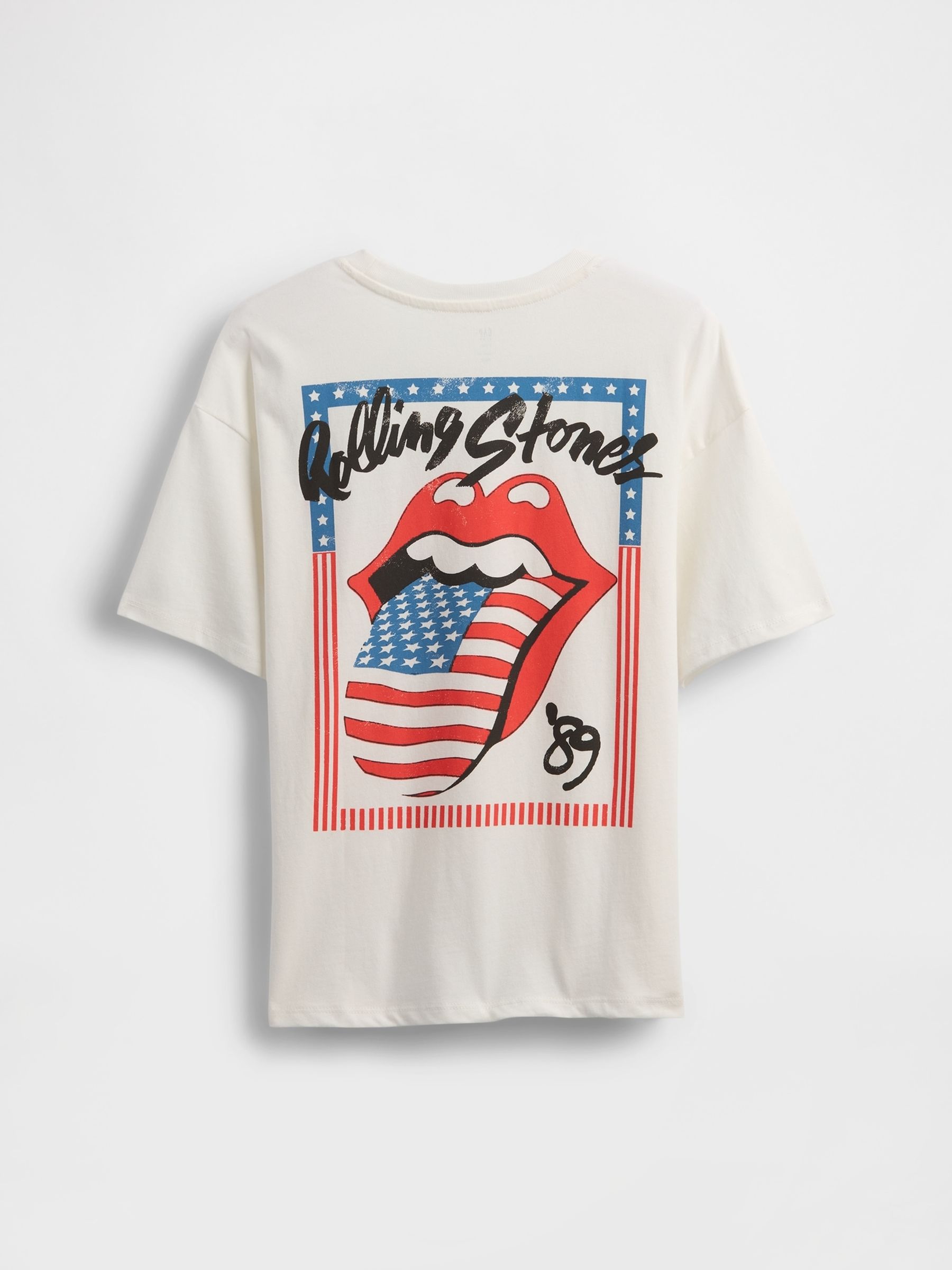 White Rolling Stones Graphic Short Sleeve T-Shirt (4-13yrs) - Image 2 of 3