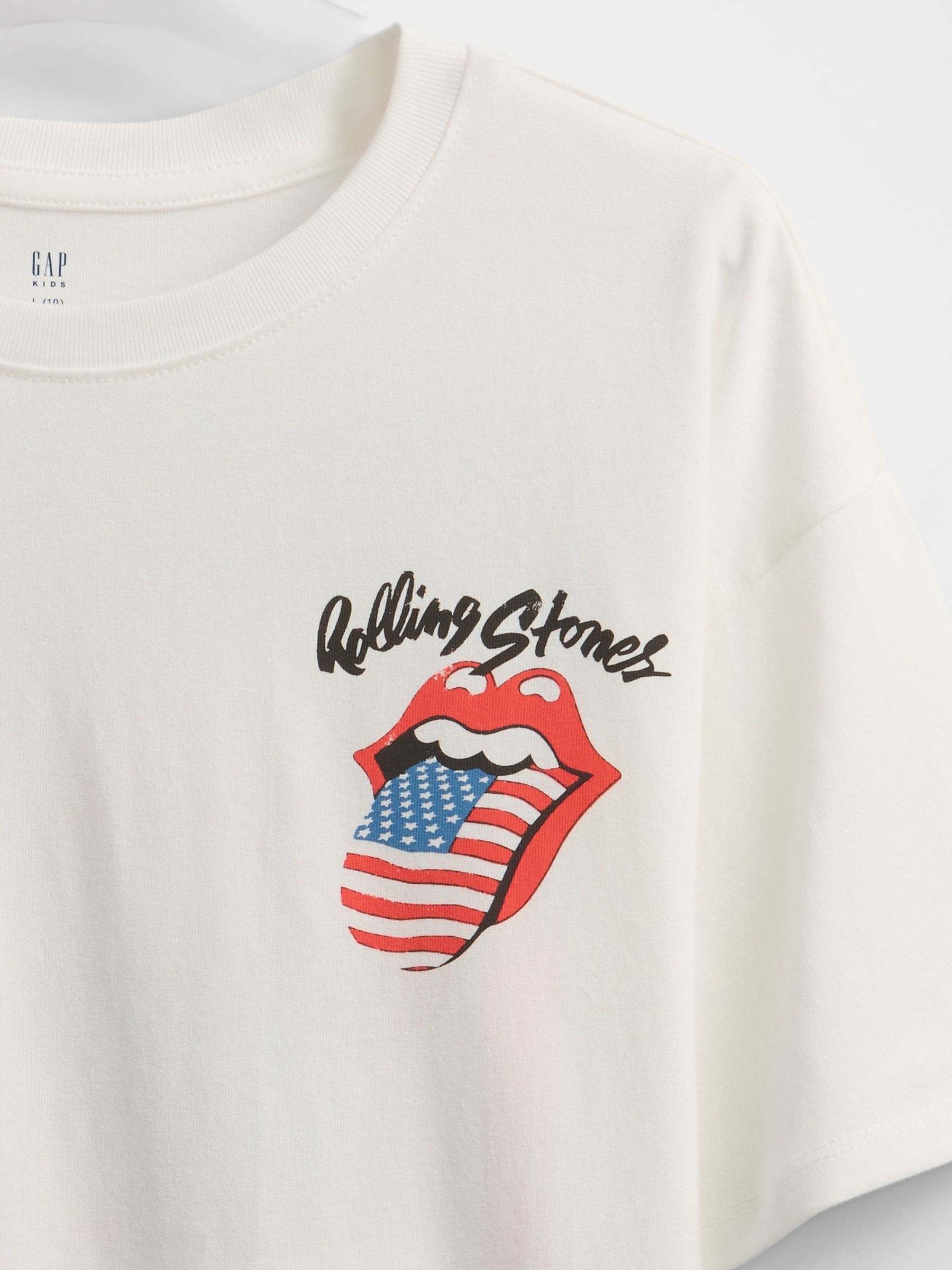 White Rolling Stones Graphic Short Sleeve T-Shirt (4-13yrs) - Image 3 of 3