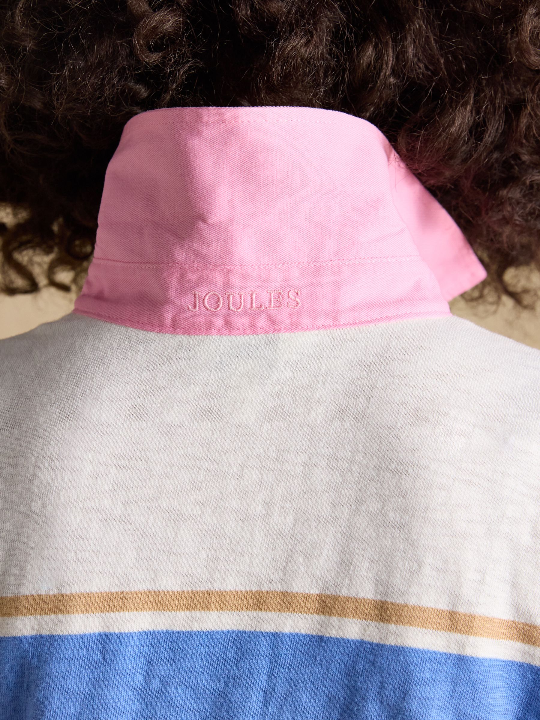 Multi Stripe Short Sleeve Cotton Rugby Shirt - Image 10 of 11