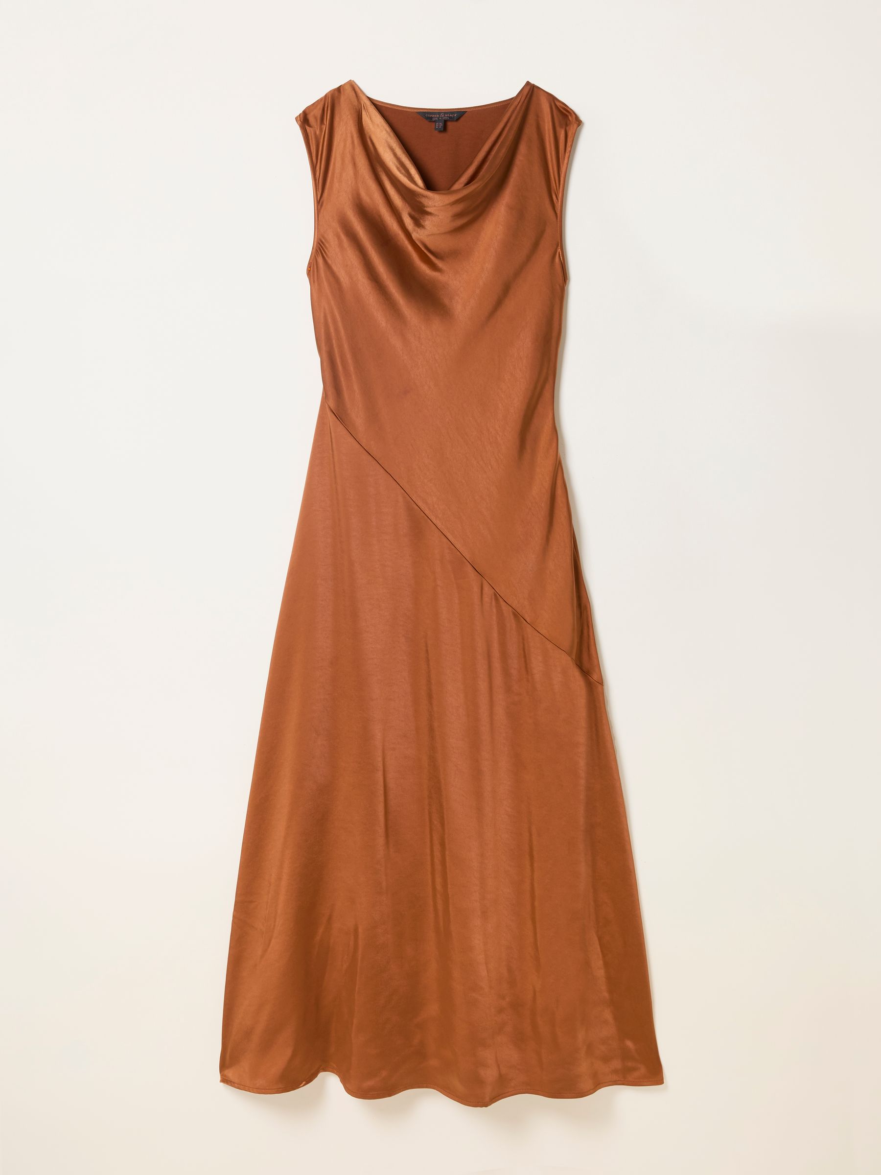 Liza Bronze Petite Cowl Neck Maxi Dress - Image 2 of 2