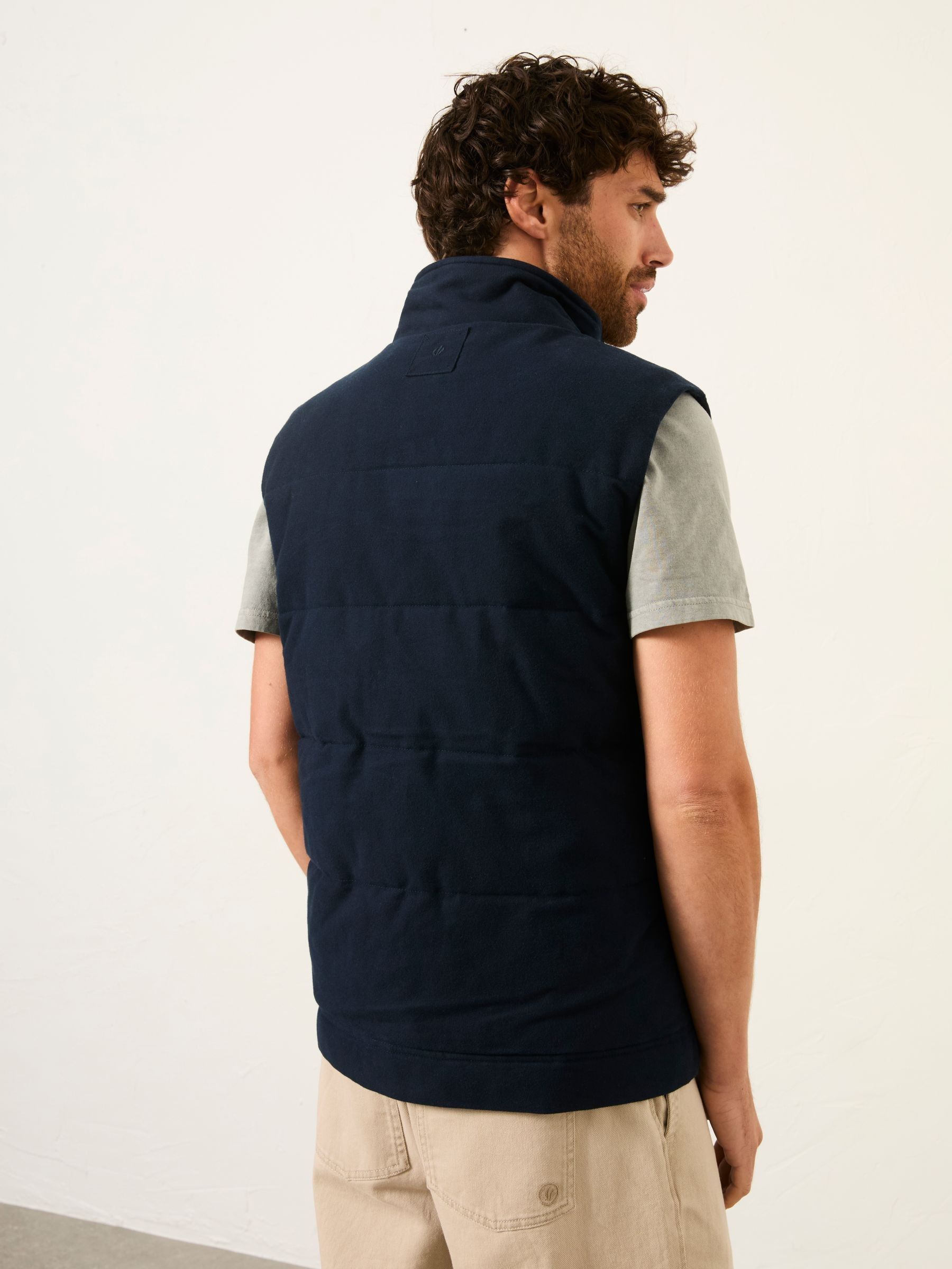 Navy Moleskin Gilet - Image 2 of 7