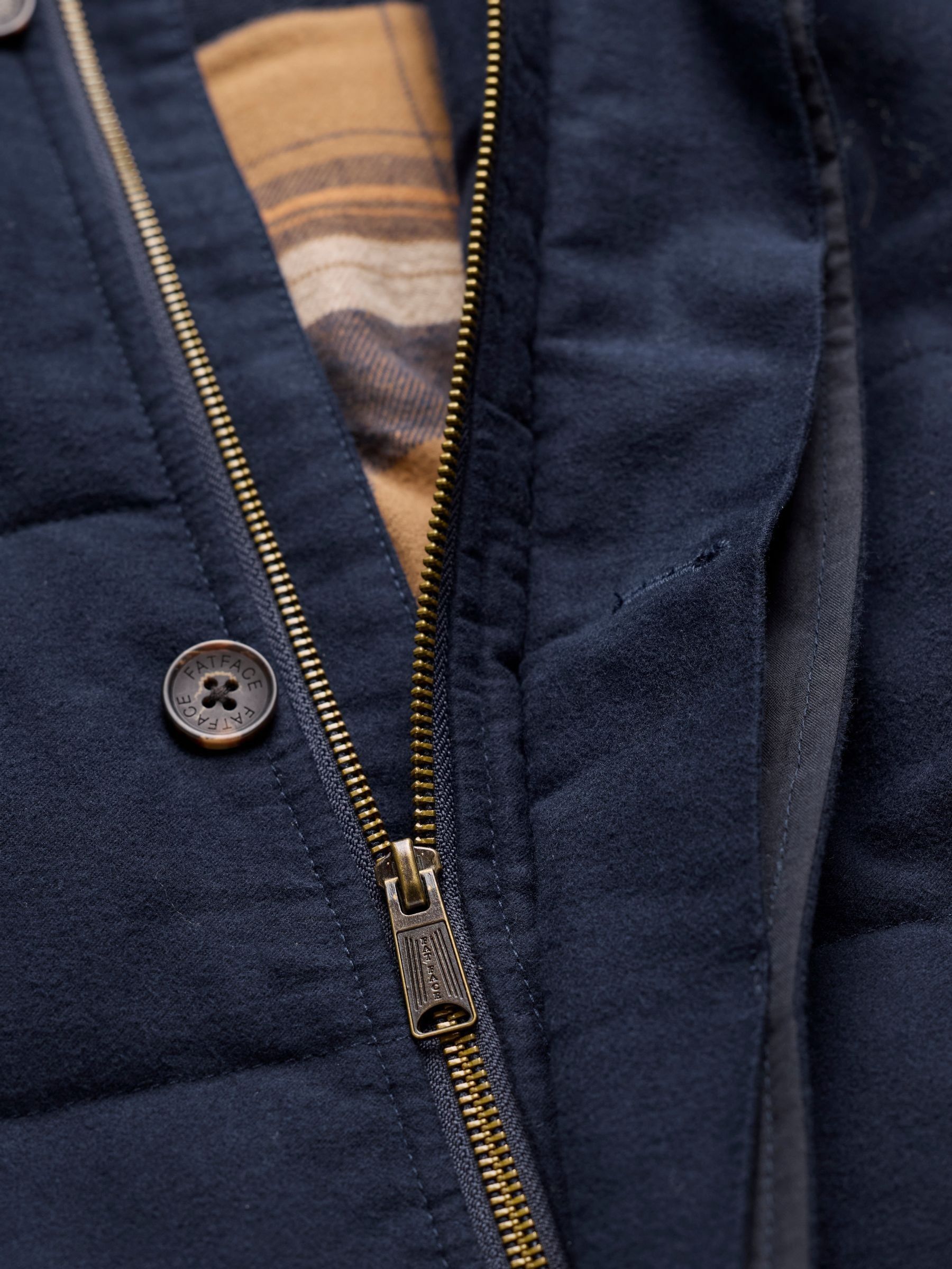 Navy Moleskin Gilet - Image 6 of 7