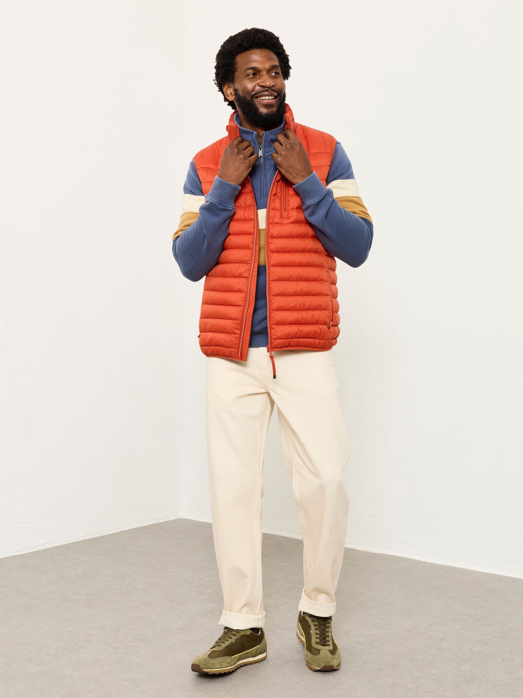 Dartmouth Orange Padded Gilet | FatFace