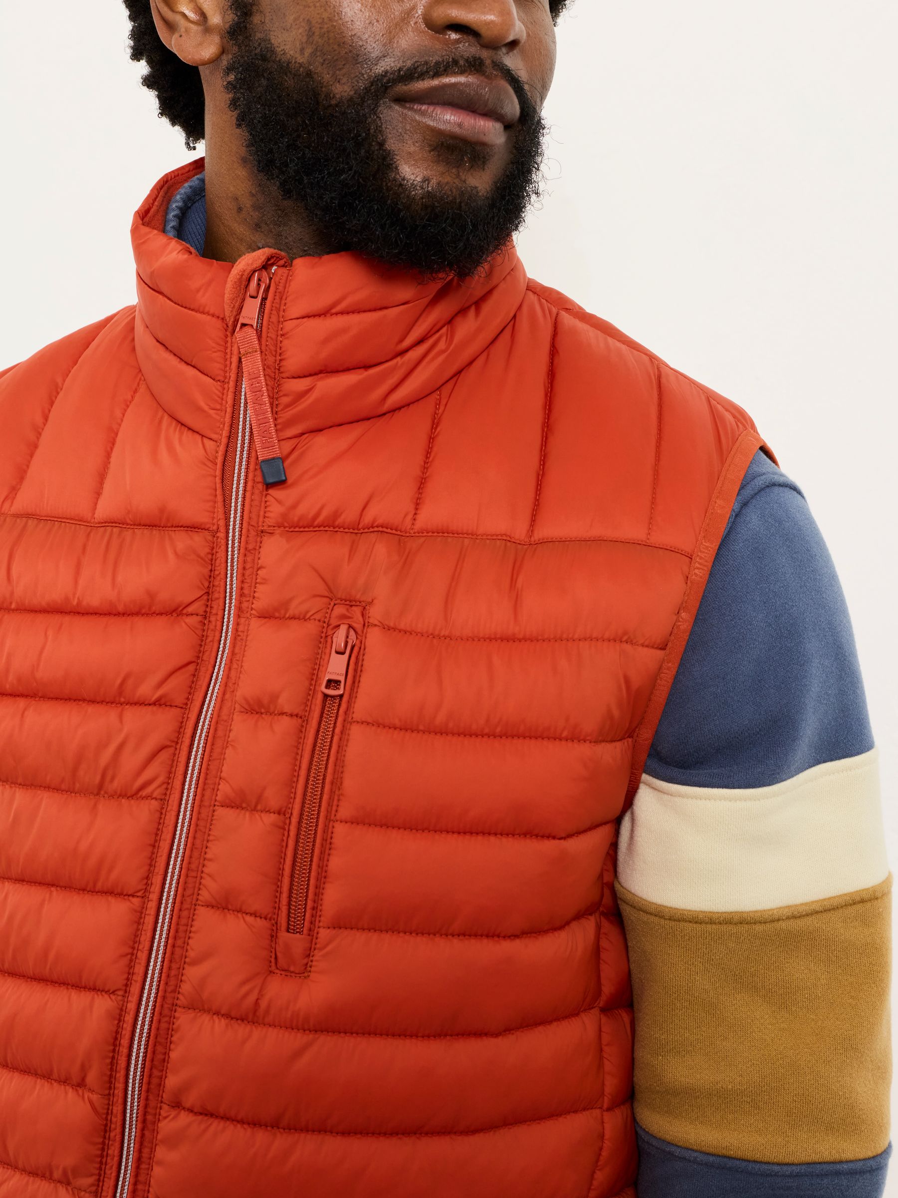 Dartmouth Orange Padded Gilet - Image 4 of 6