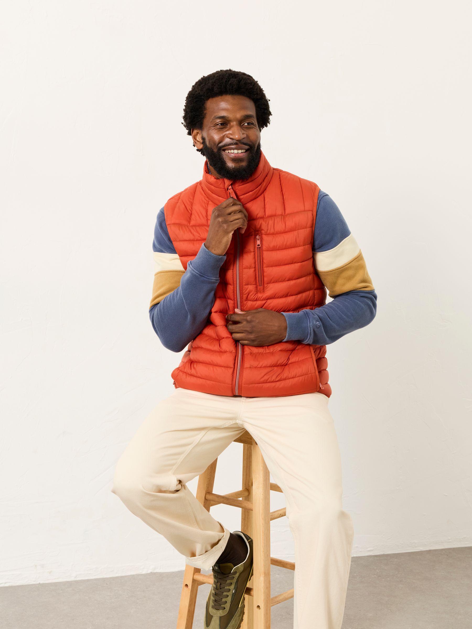 Dartmouth Orange Padded Gilet - Image 5 of 6