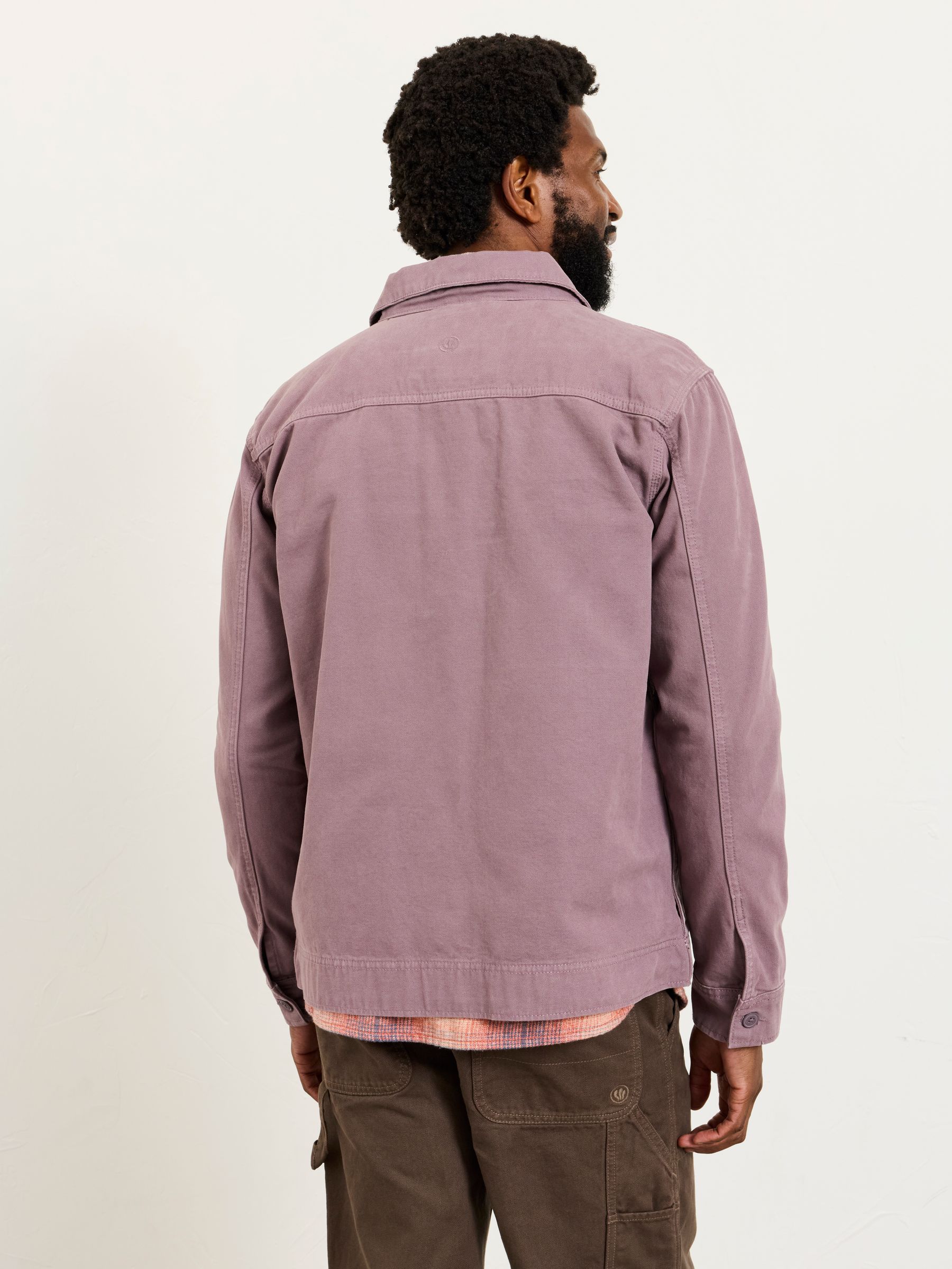 Dusky Purple Canvas Two Pocket Worker Jacket - Image 2 of 6