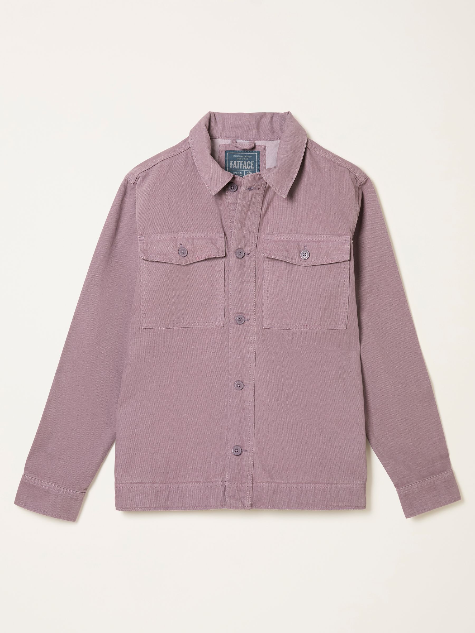 Dusky Purple Canvas Two Pocket Worker Jacket - Image 6 of 6