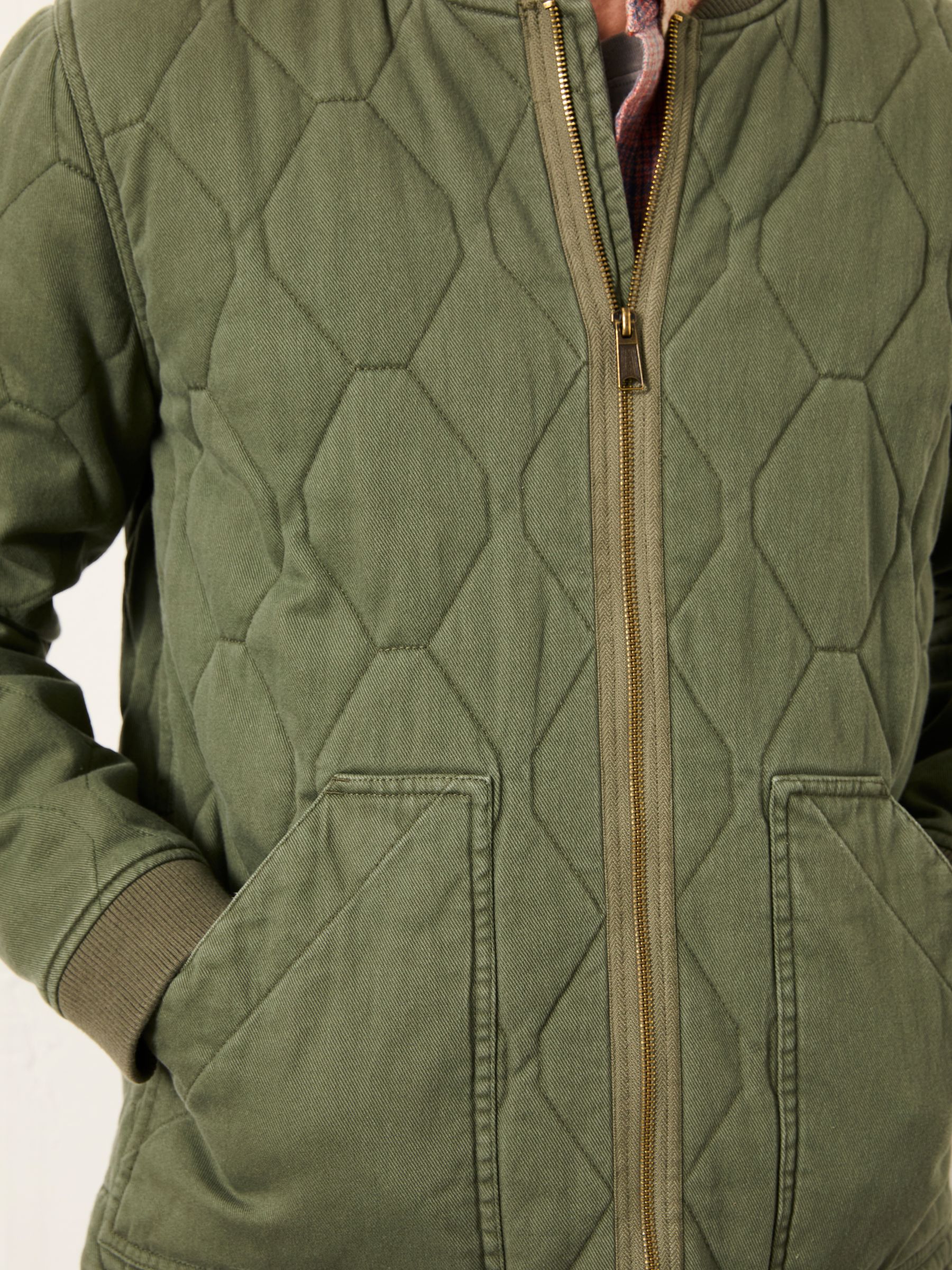 Lambourn Khaki Green Quilted Jacket - Image 5 of 6