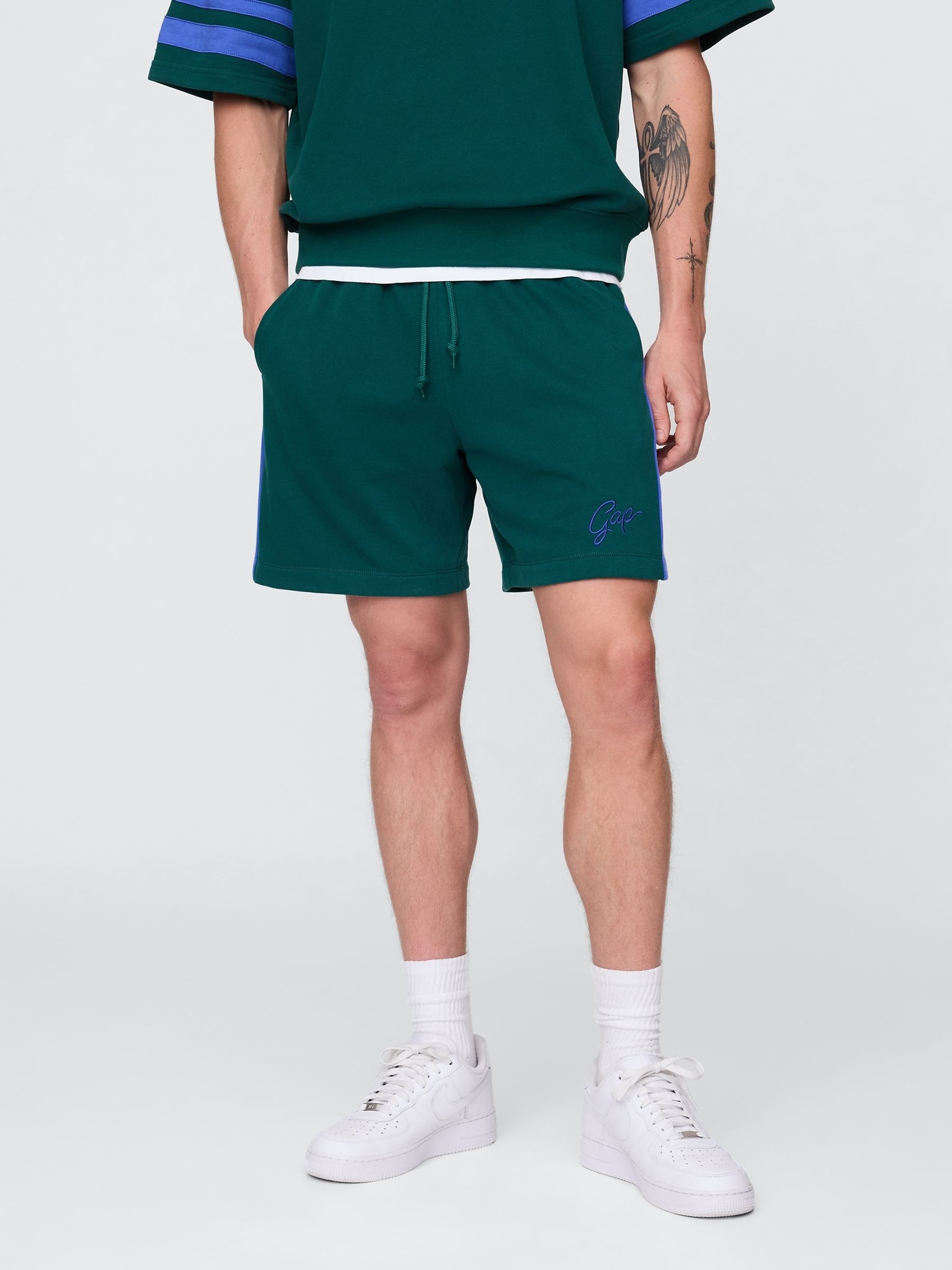 Green VintageSoft Sweat Shorts - Image 1 of 5