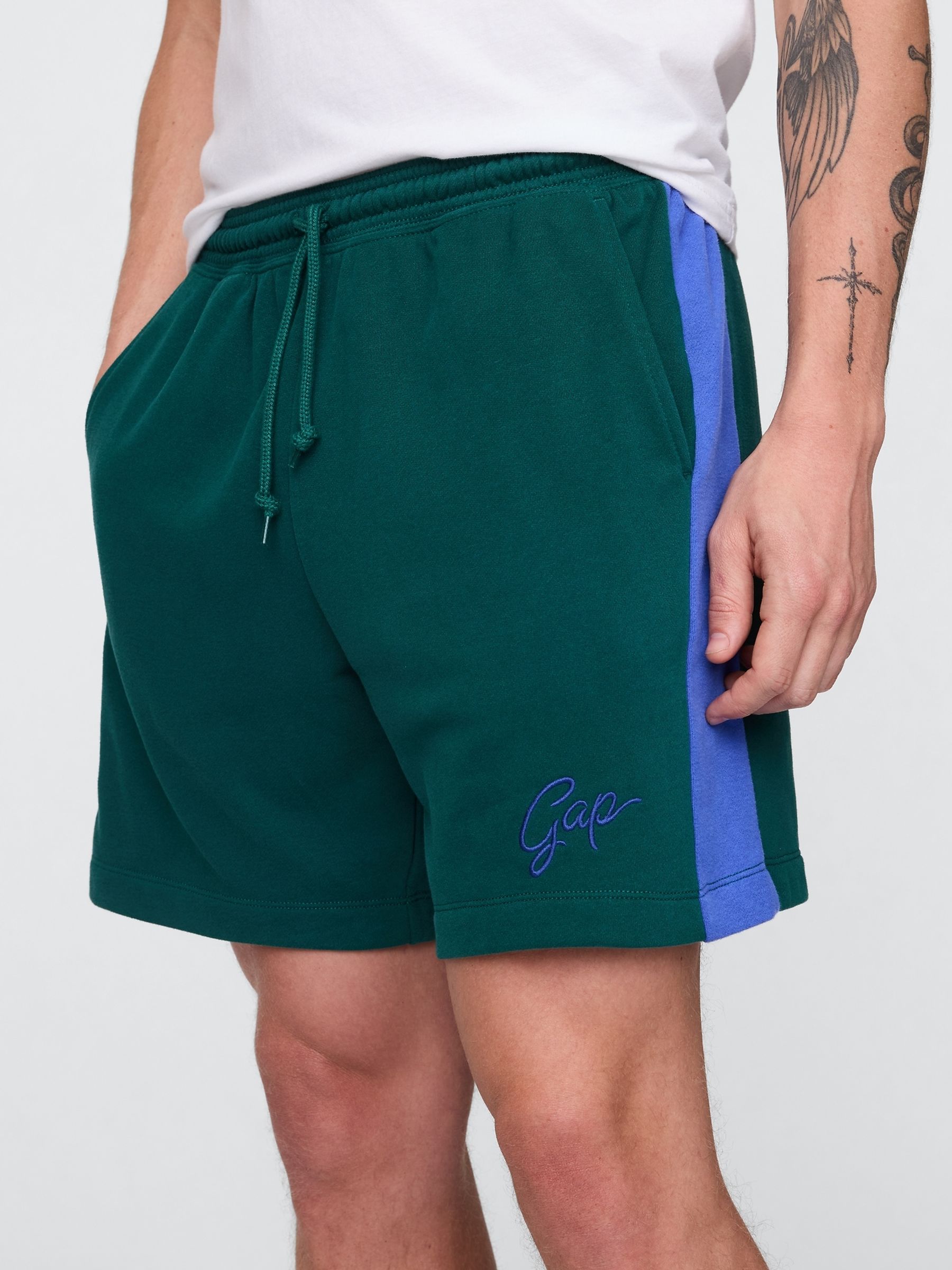 Green VintageSoft Sweat Shorts - Image 5 of 5