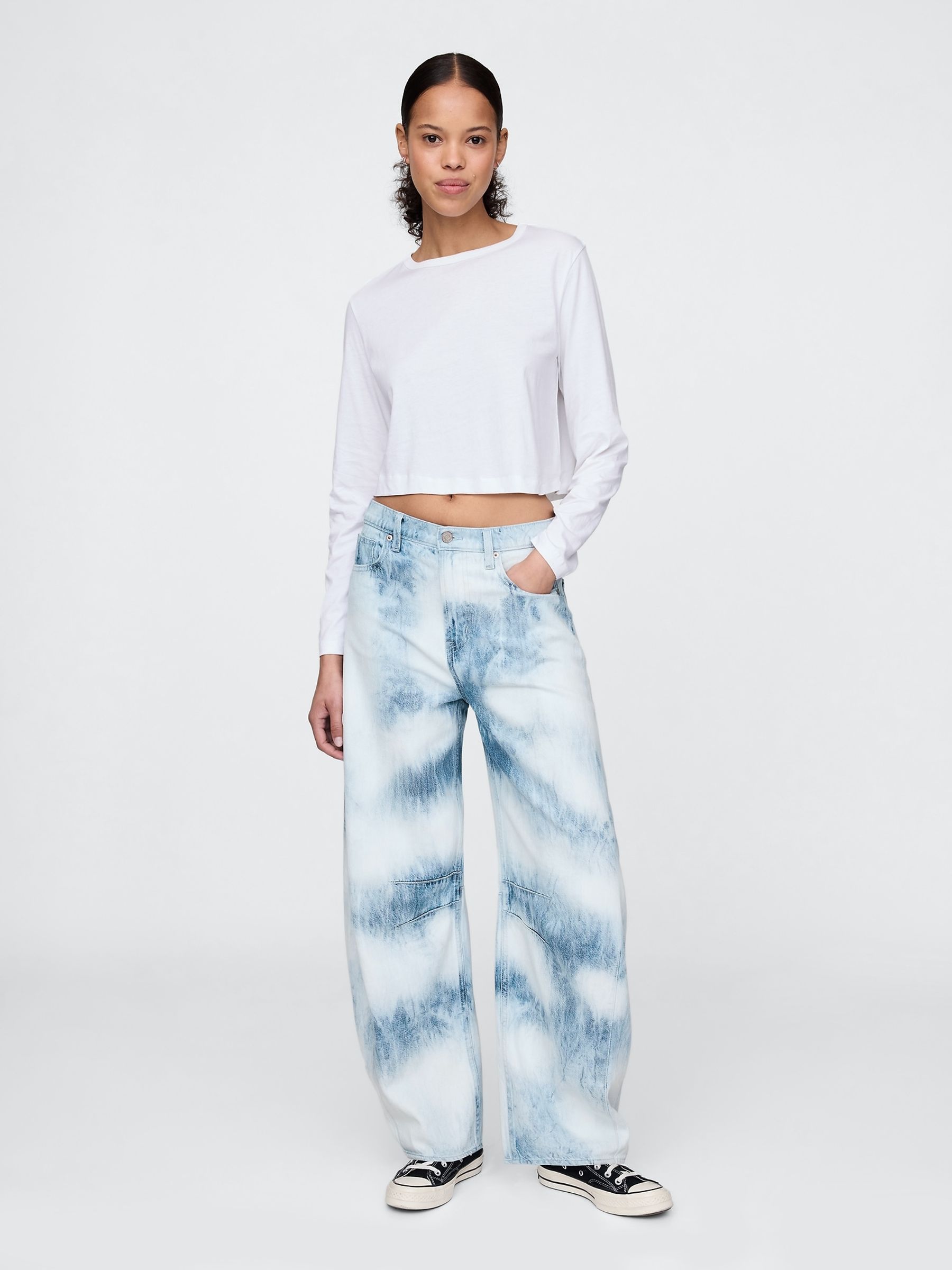 Blue High Waisted UltraSoft Horseshoe Jeans - Image 3 of 9
