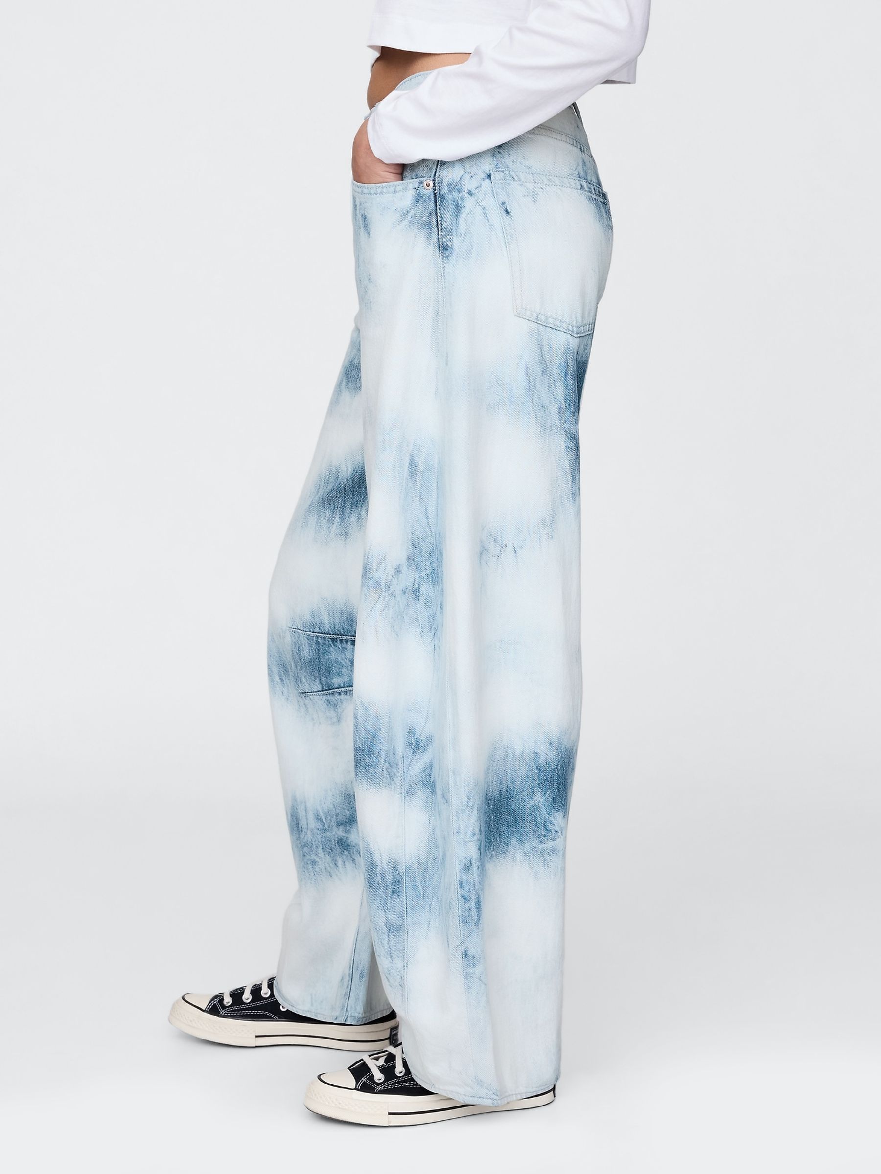 Blue High Waisted UltraSoft Horseshoe Jeans - Image 4 of 9