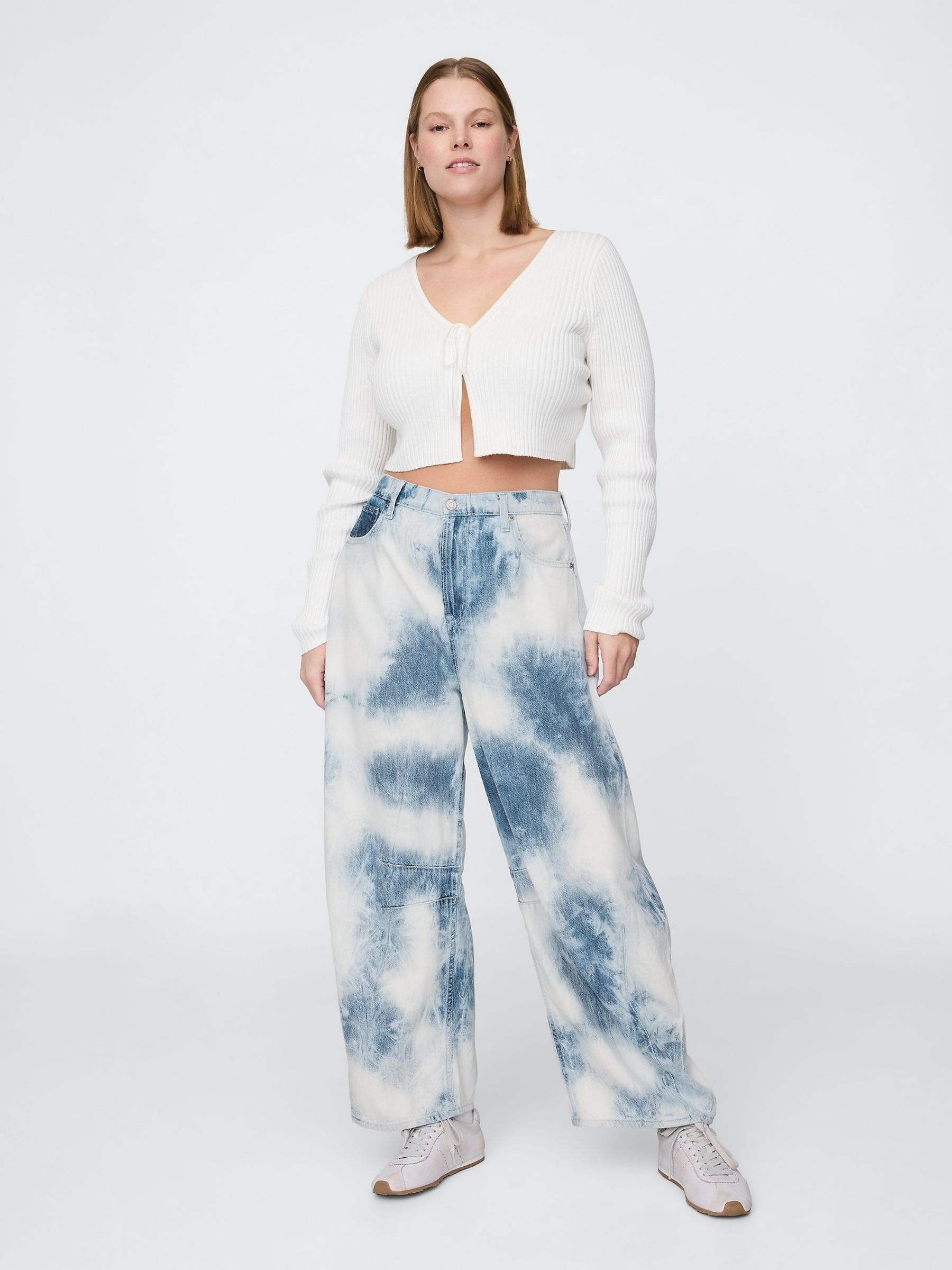 Blue High Waisted UltraSoft Horseshoe Jeans - Image 5 of 9