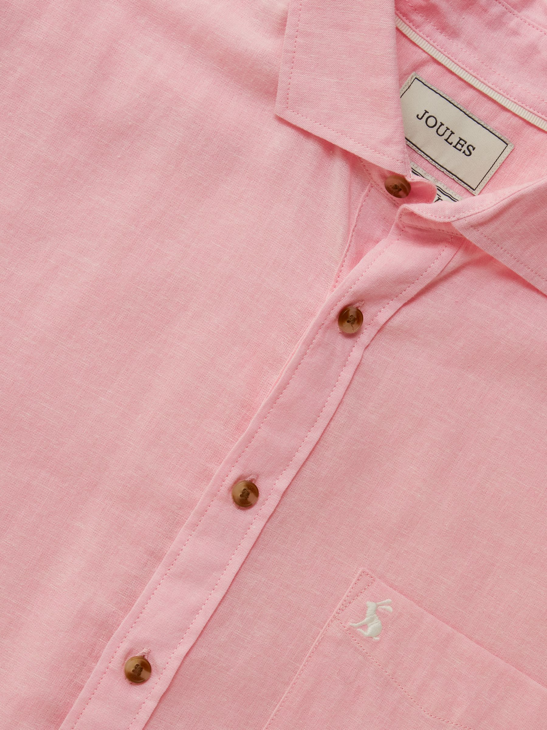 Pink Linen Blend Short Sleeve Shirt - Image 2 of 8